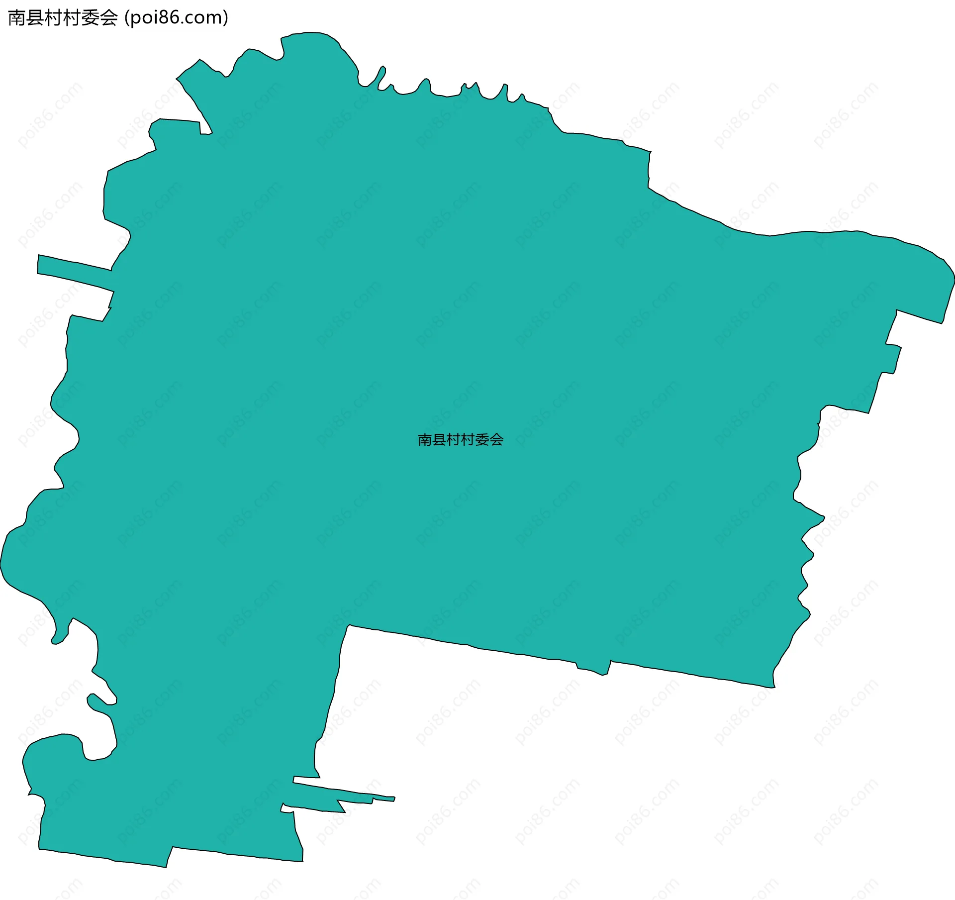 南县村村委会边界地图
