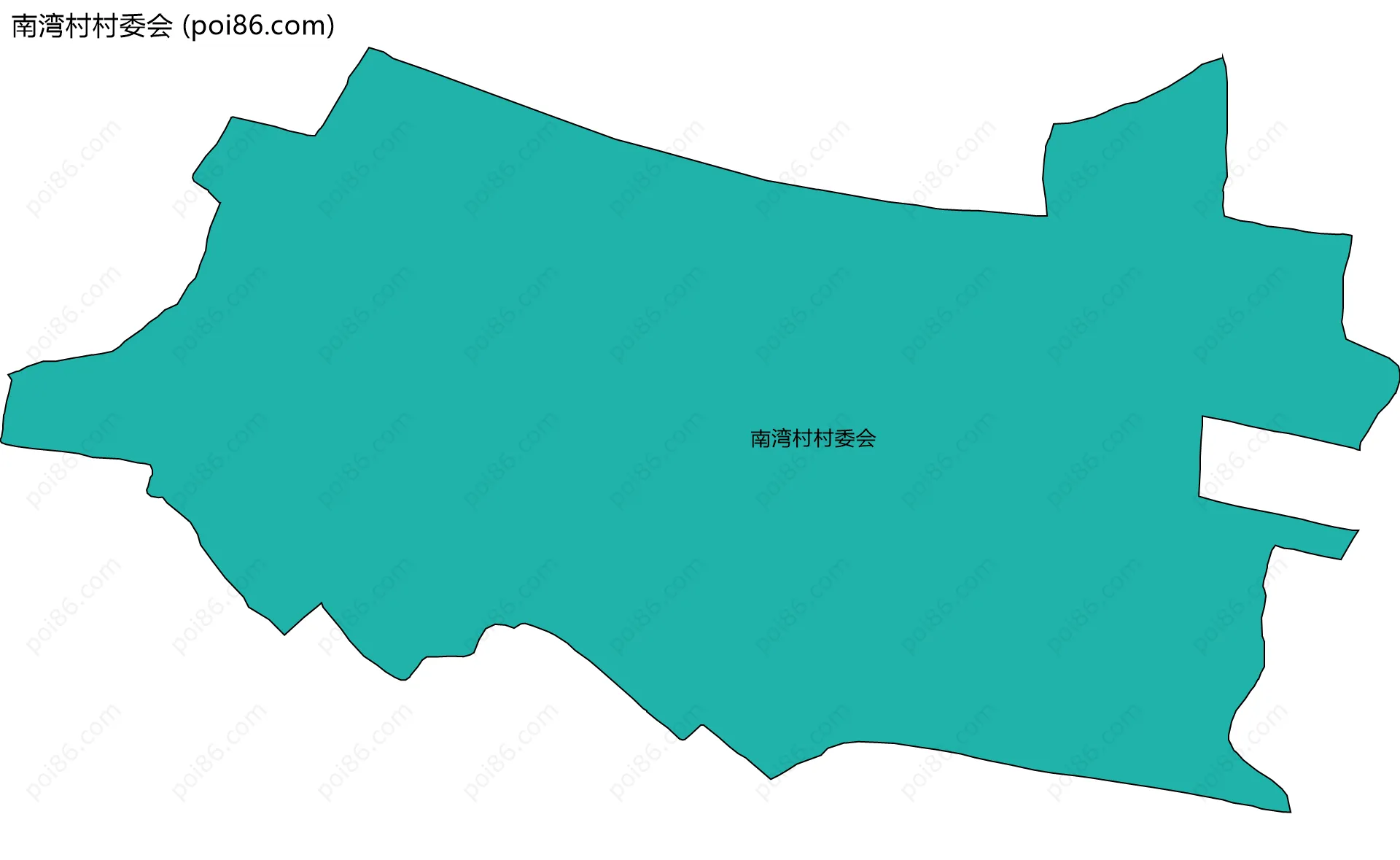 南湾村村委会边界地图