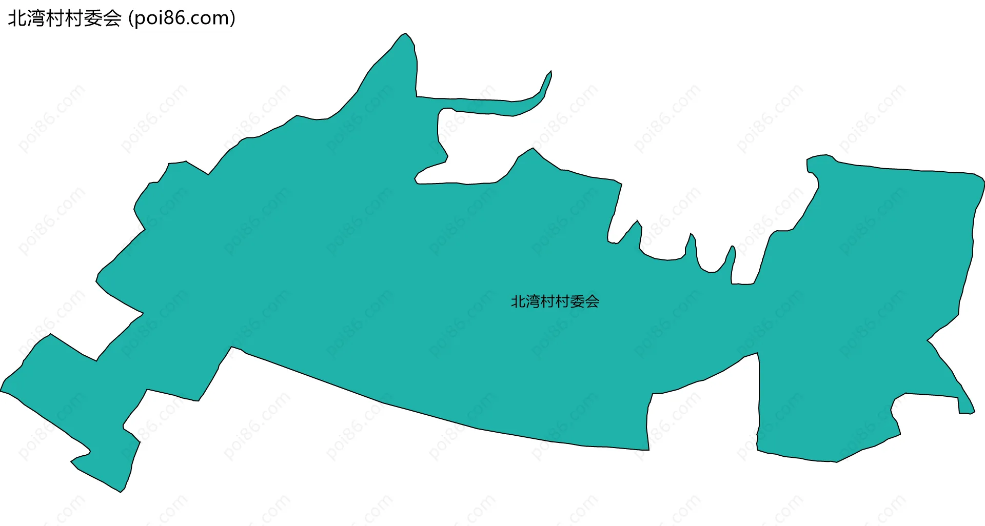 北湾村村委会边界地图