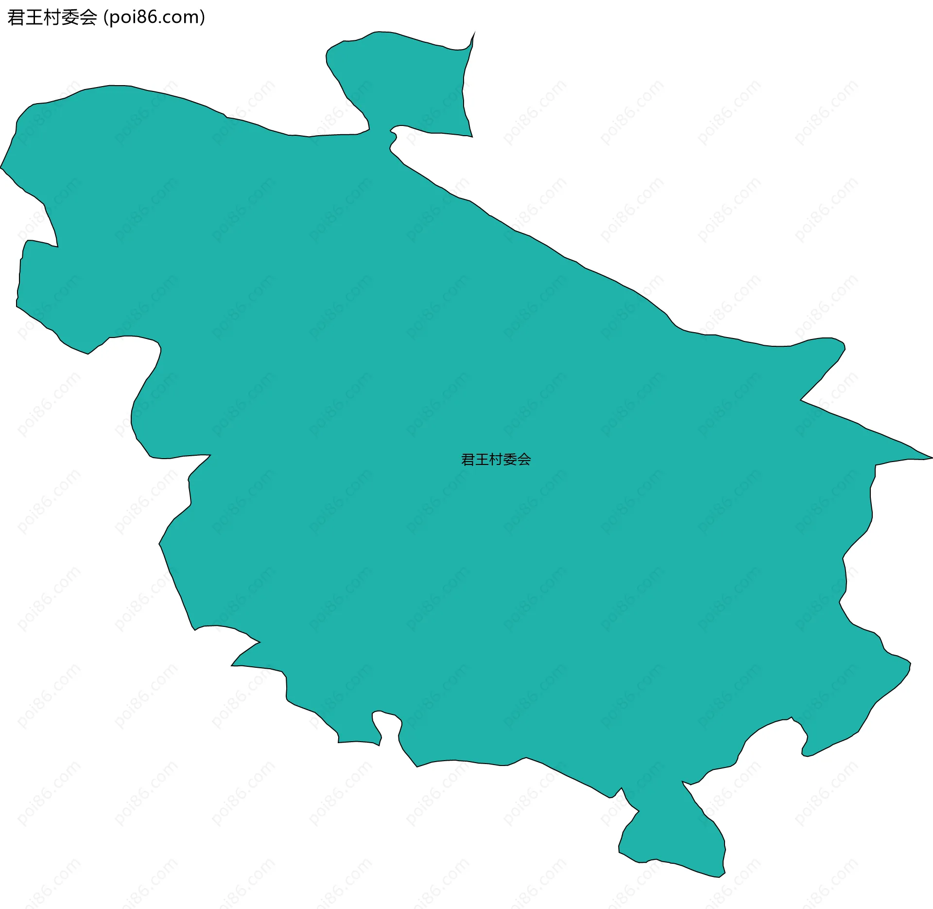 君王村委会边界地图