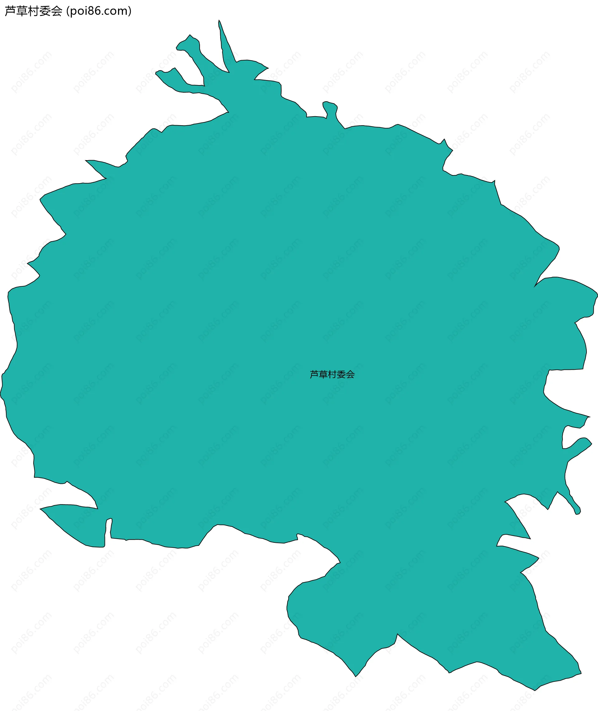 芦草村委会边界地图