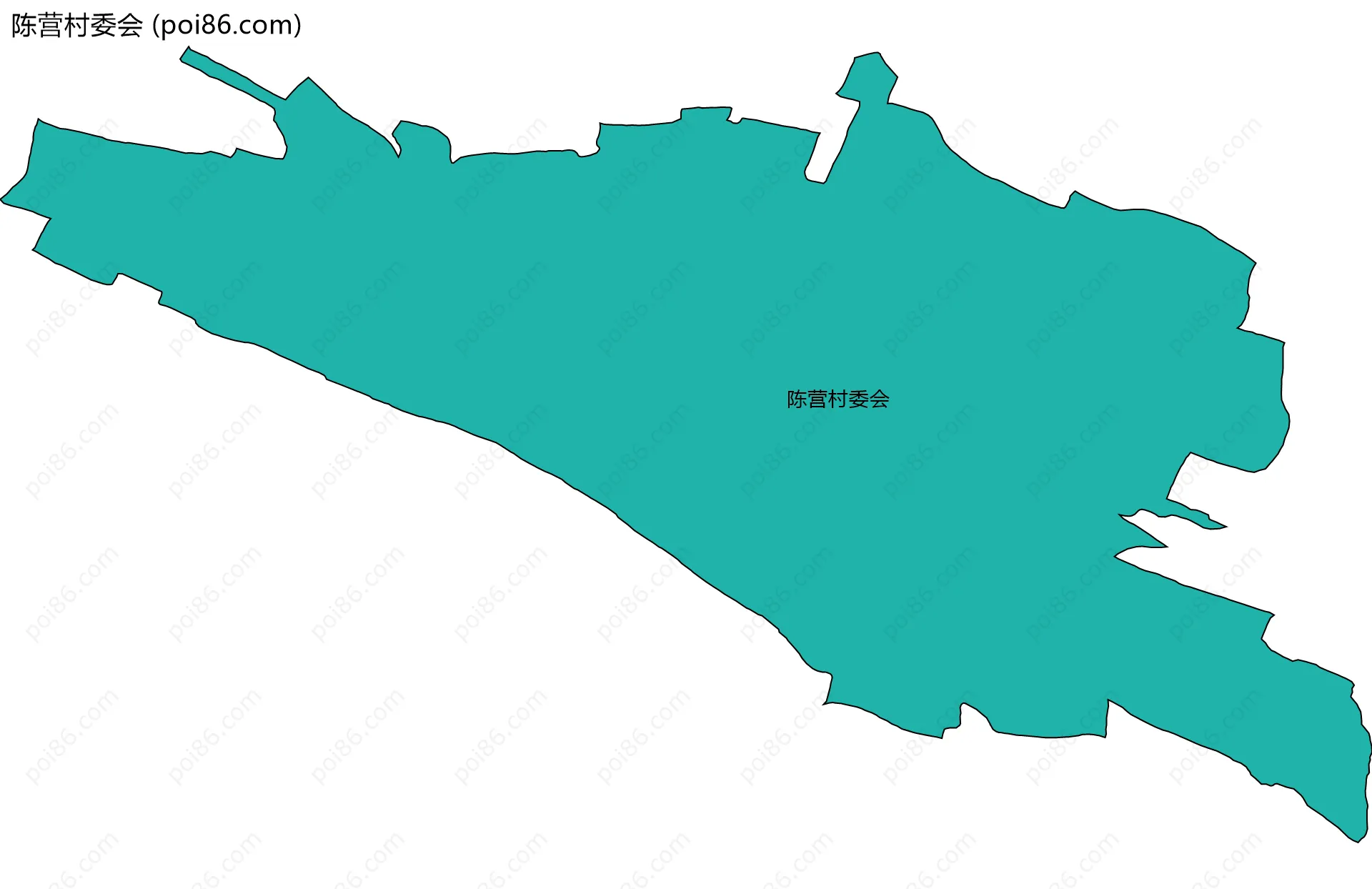 陈营村委会边界地图