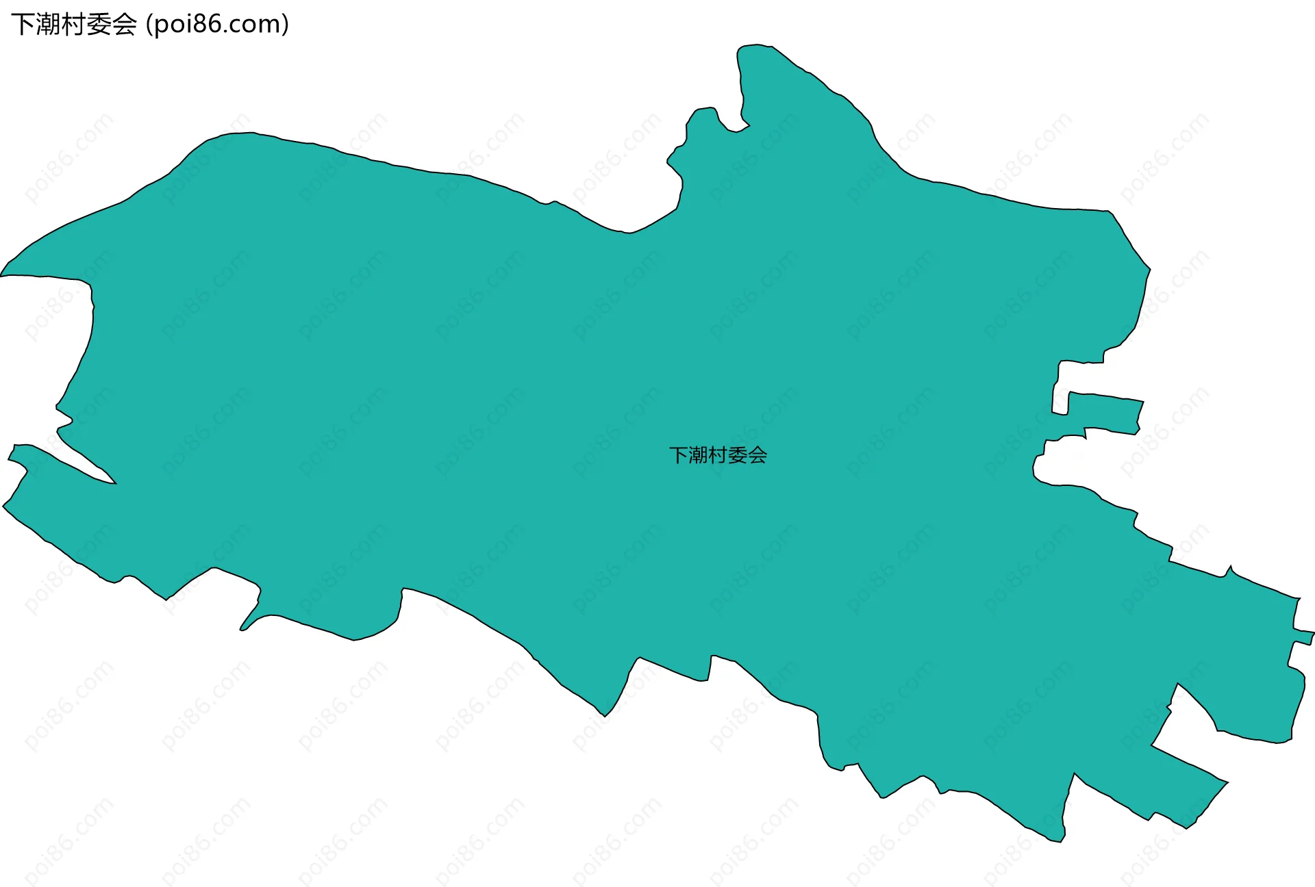 下潮村委会边界地图