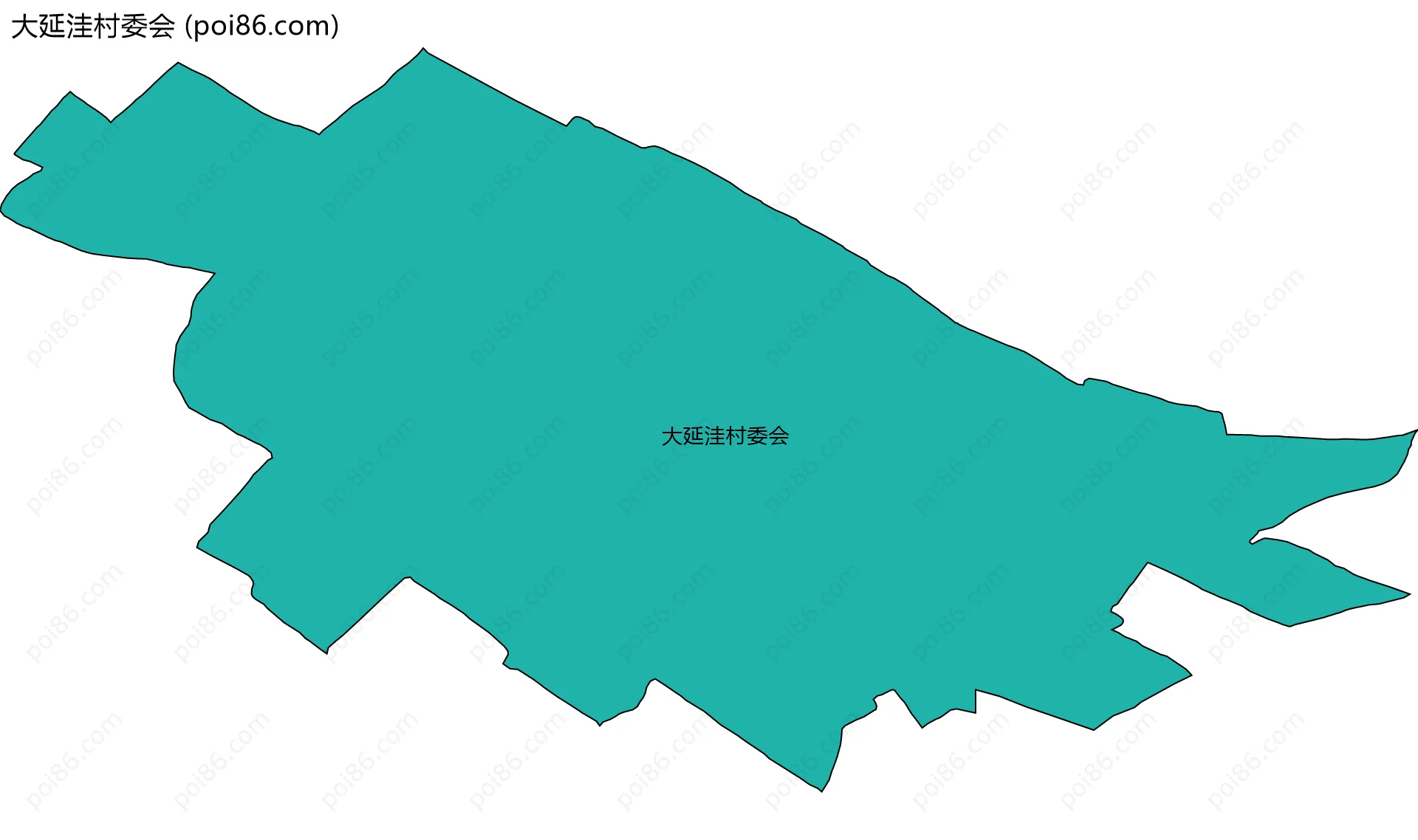 大延洼村委会边界地图