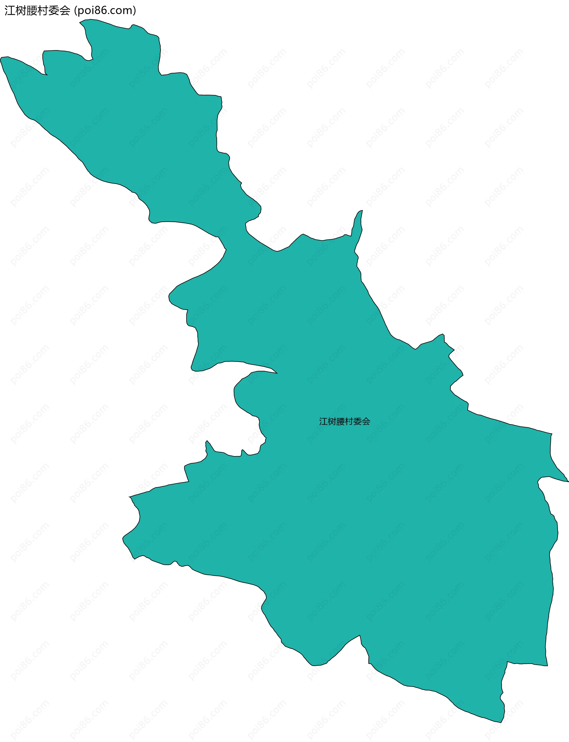 江树腰村委会边界地图