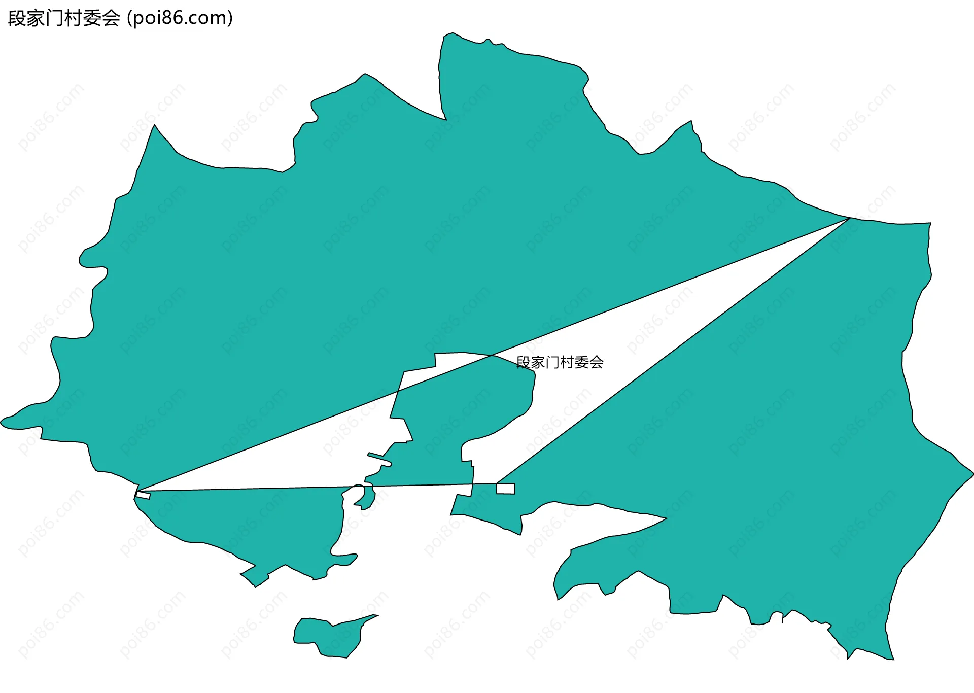 段家门村委会边界地图