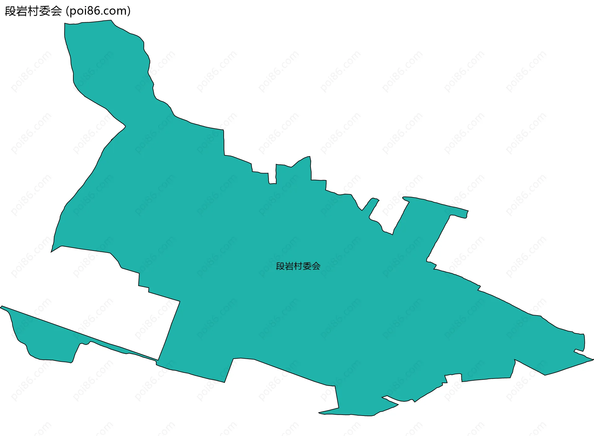 段岩村委会边界地图