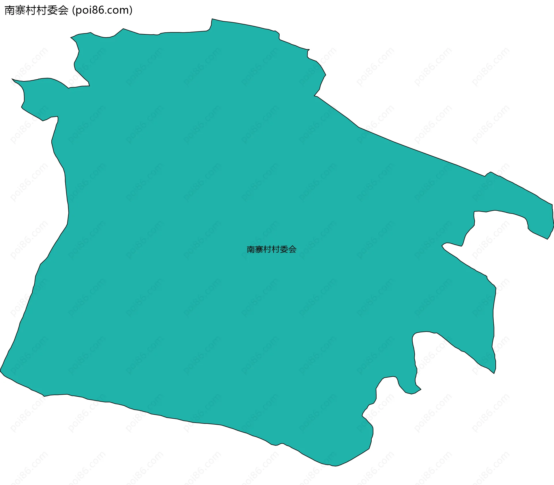 南寨村村委会边界地图