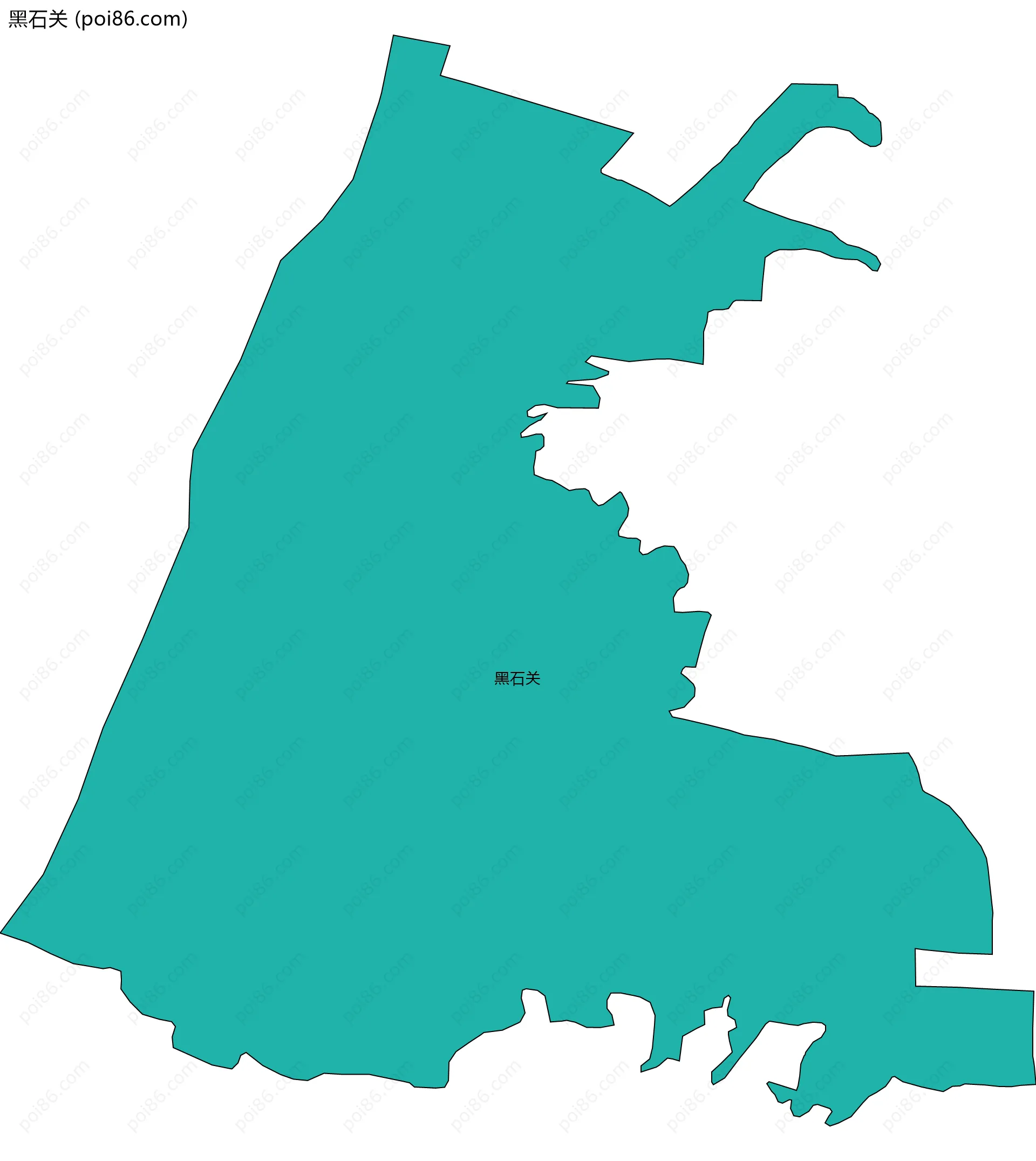 黑石关边界地图