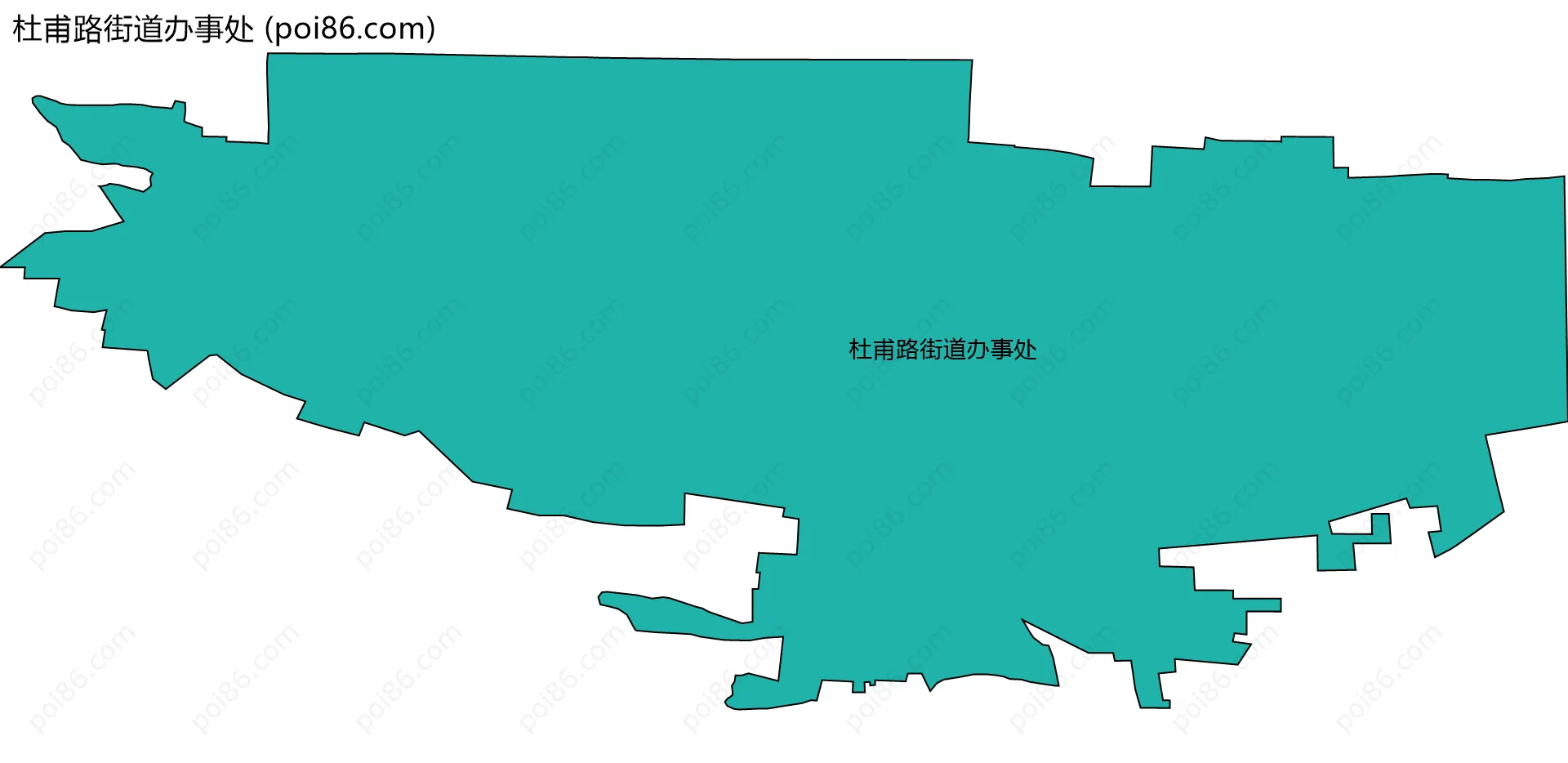 杜甫路街道办事处边界地图