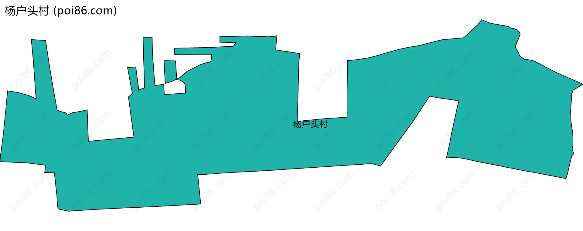 杨户头村边界地图