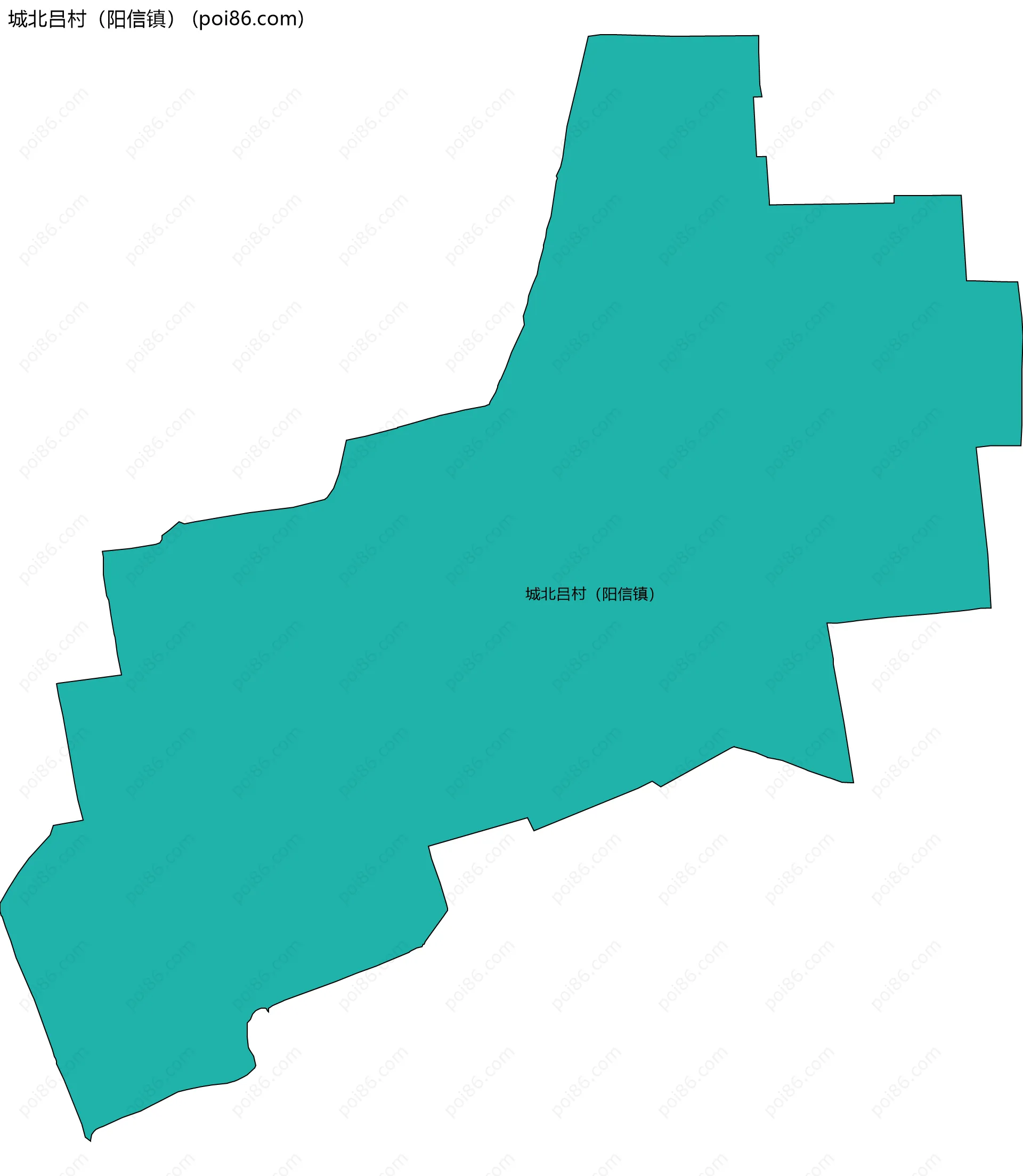 城北吕村（阳信镇）边界地图