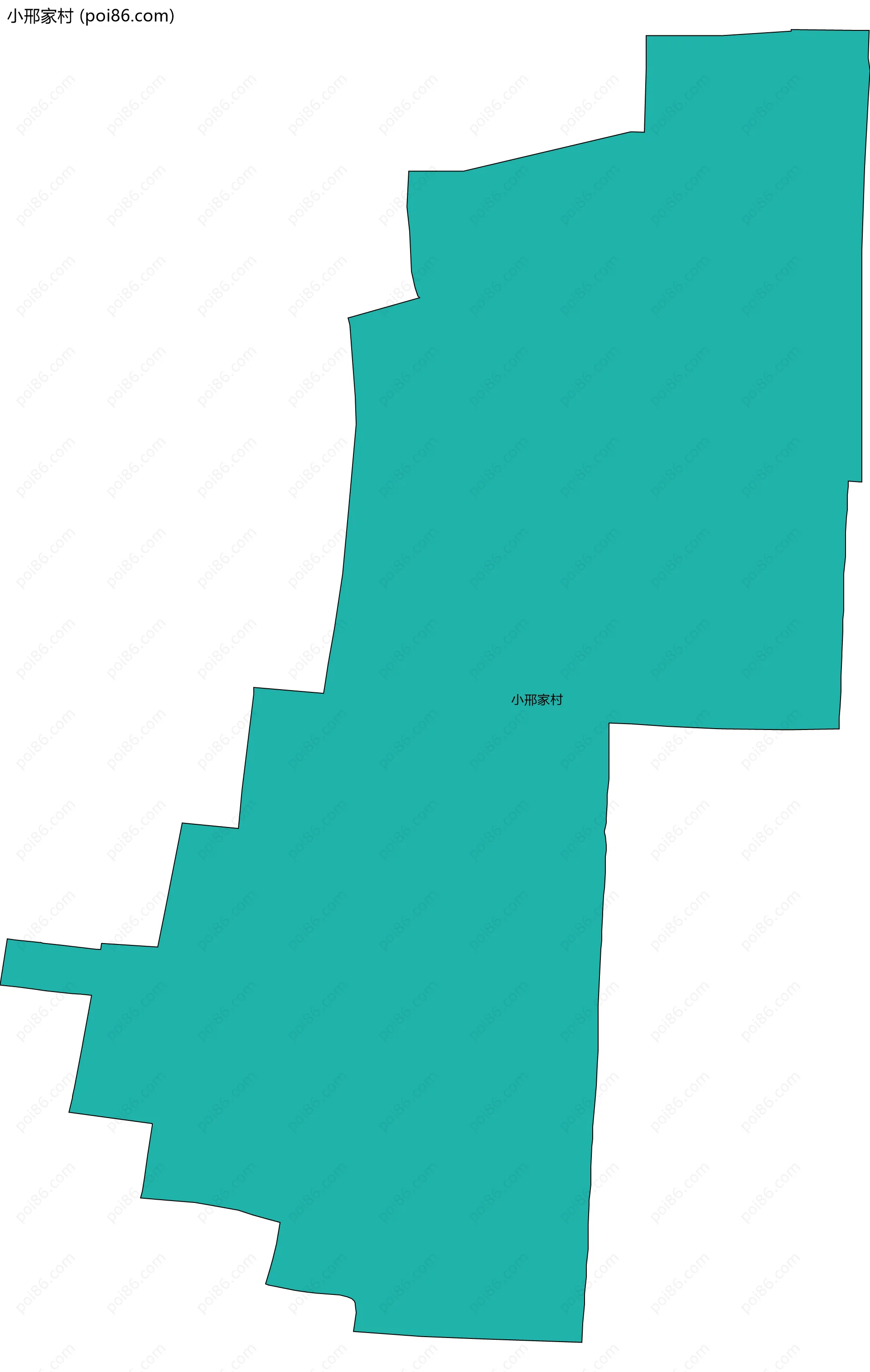 小邢家村边界地图