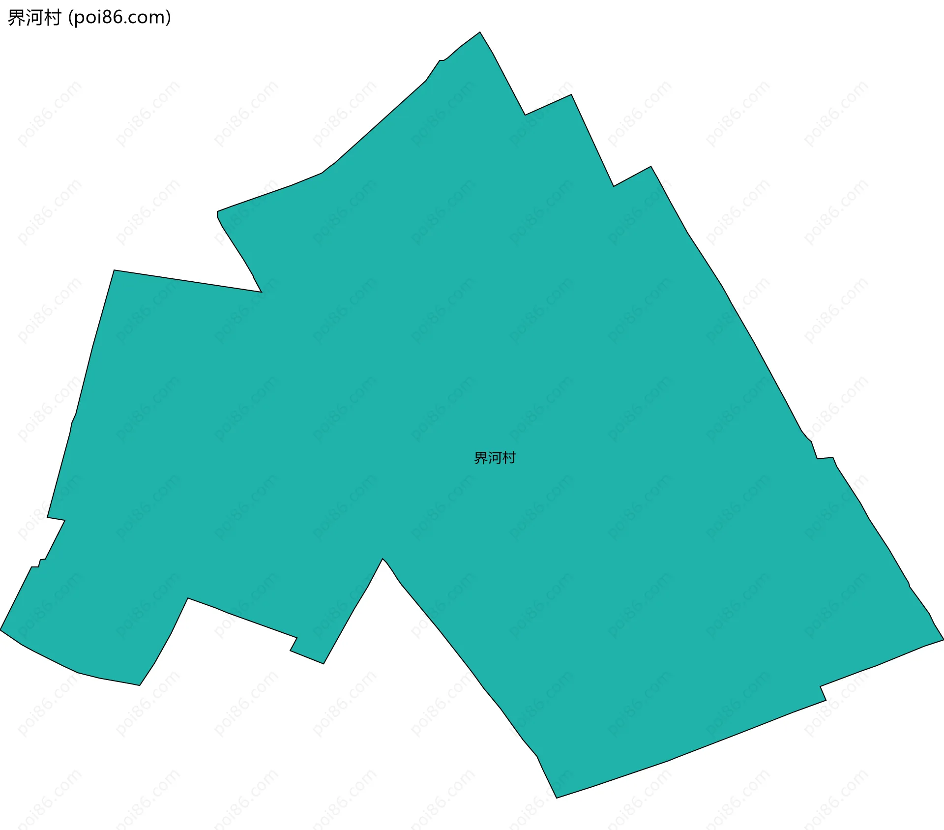 界河村边界地图
