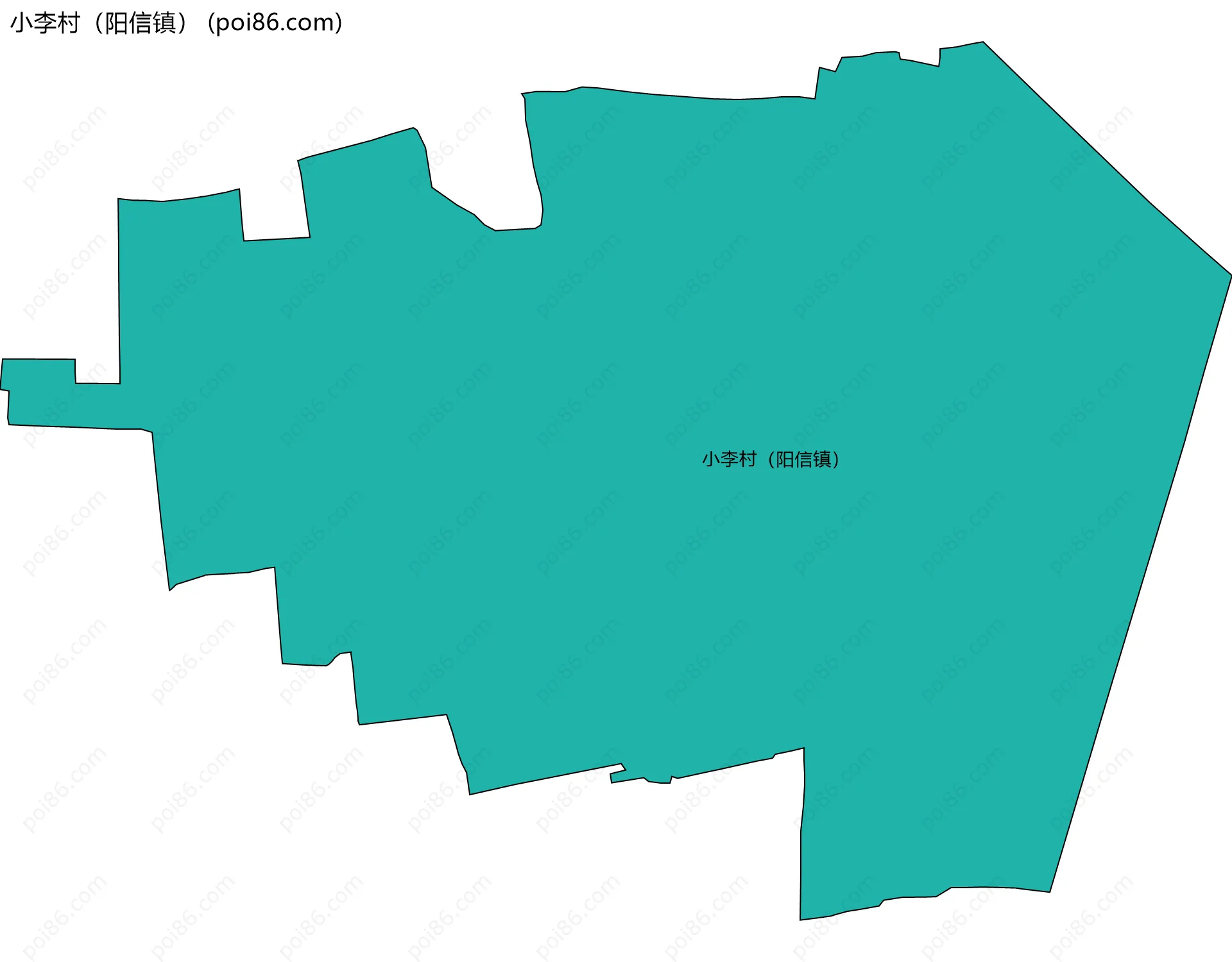小李村（阳信镇）边界地图