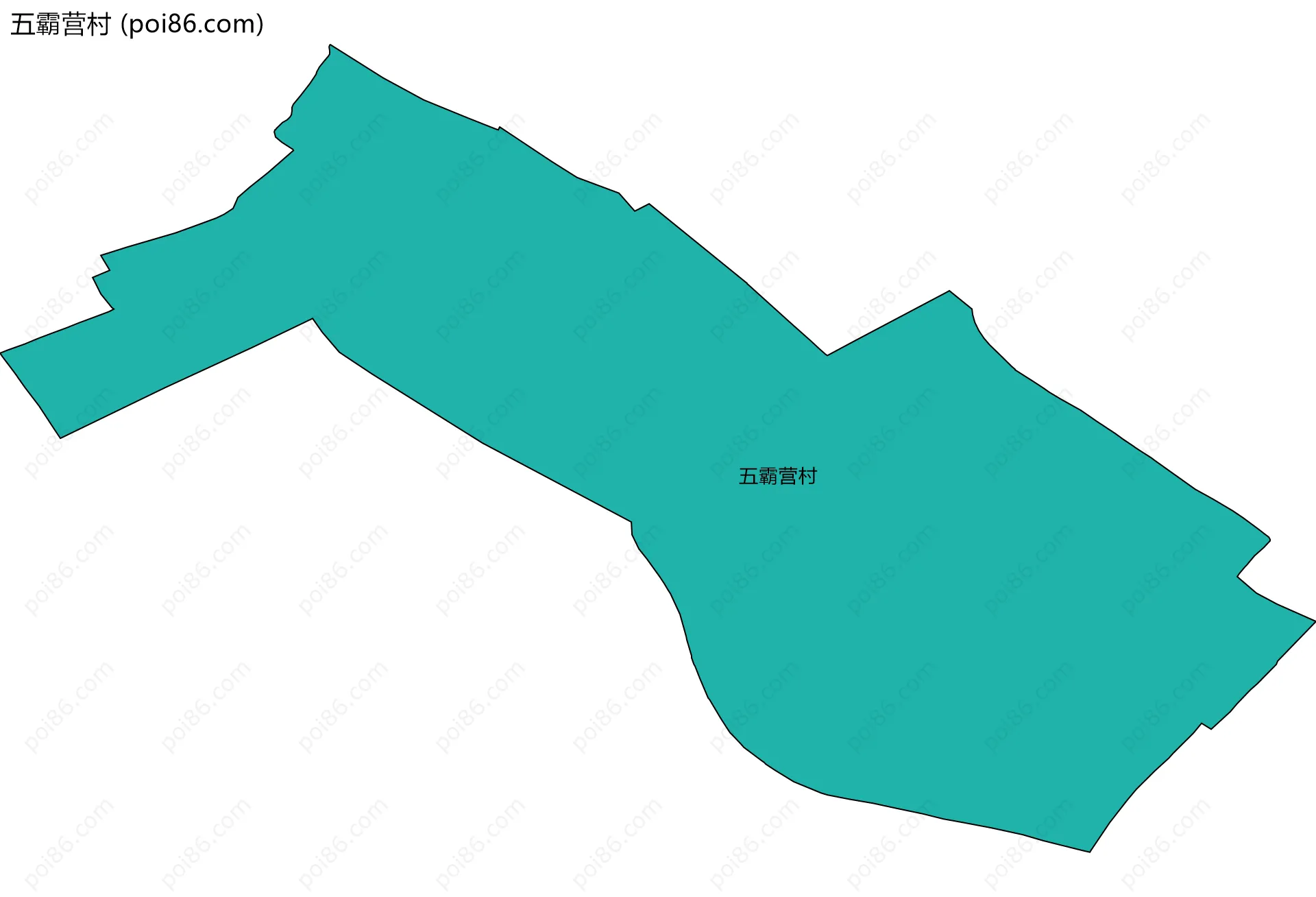 五霸营村边界地图
