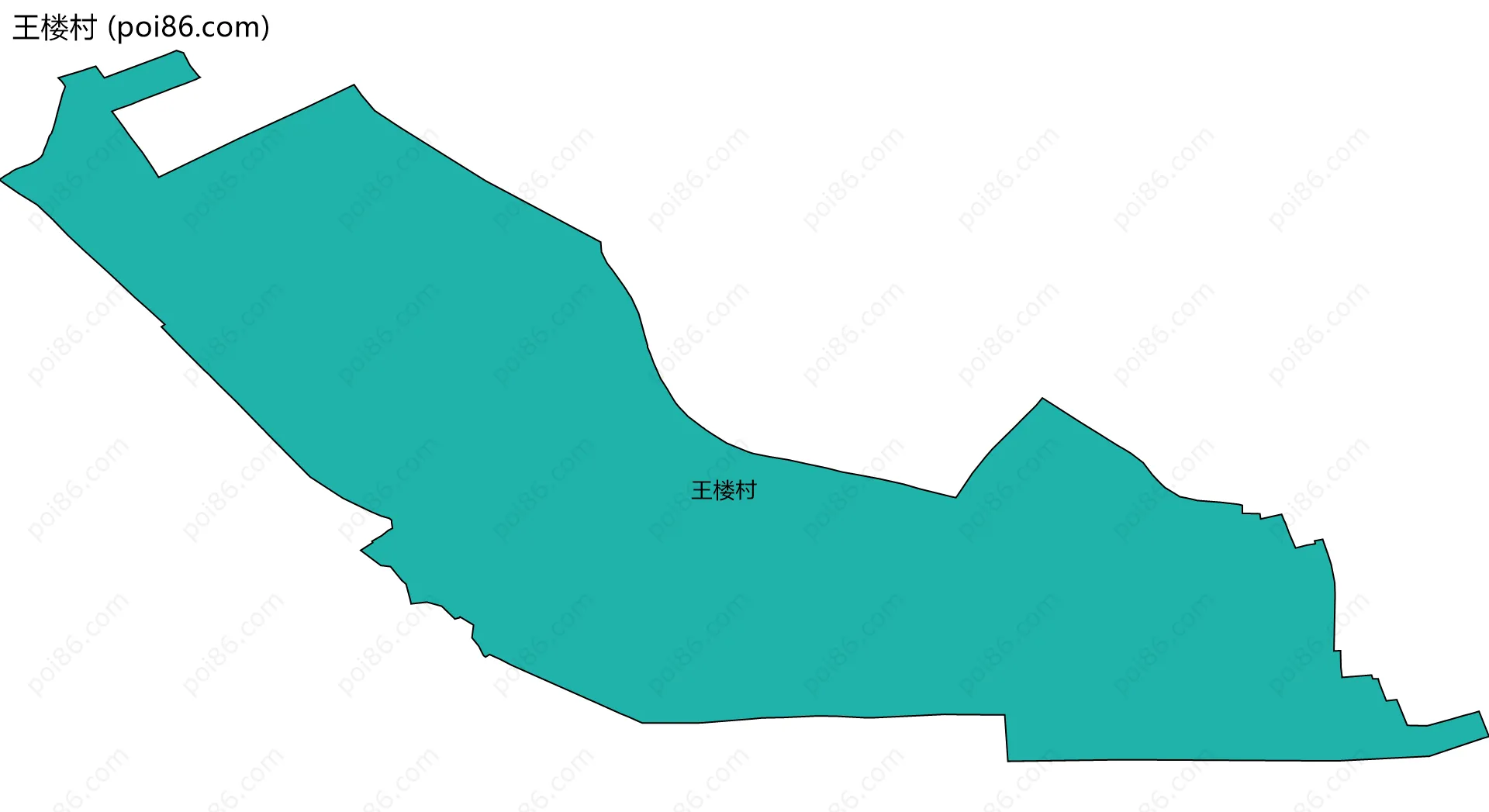 王楼村边界地图