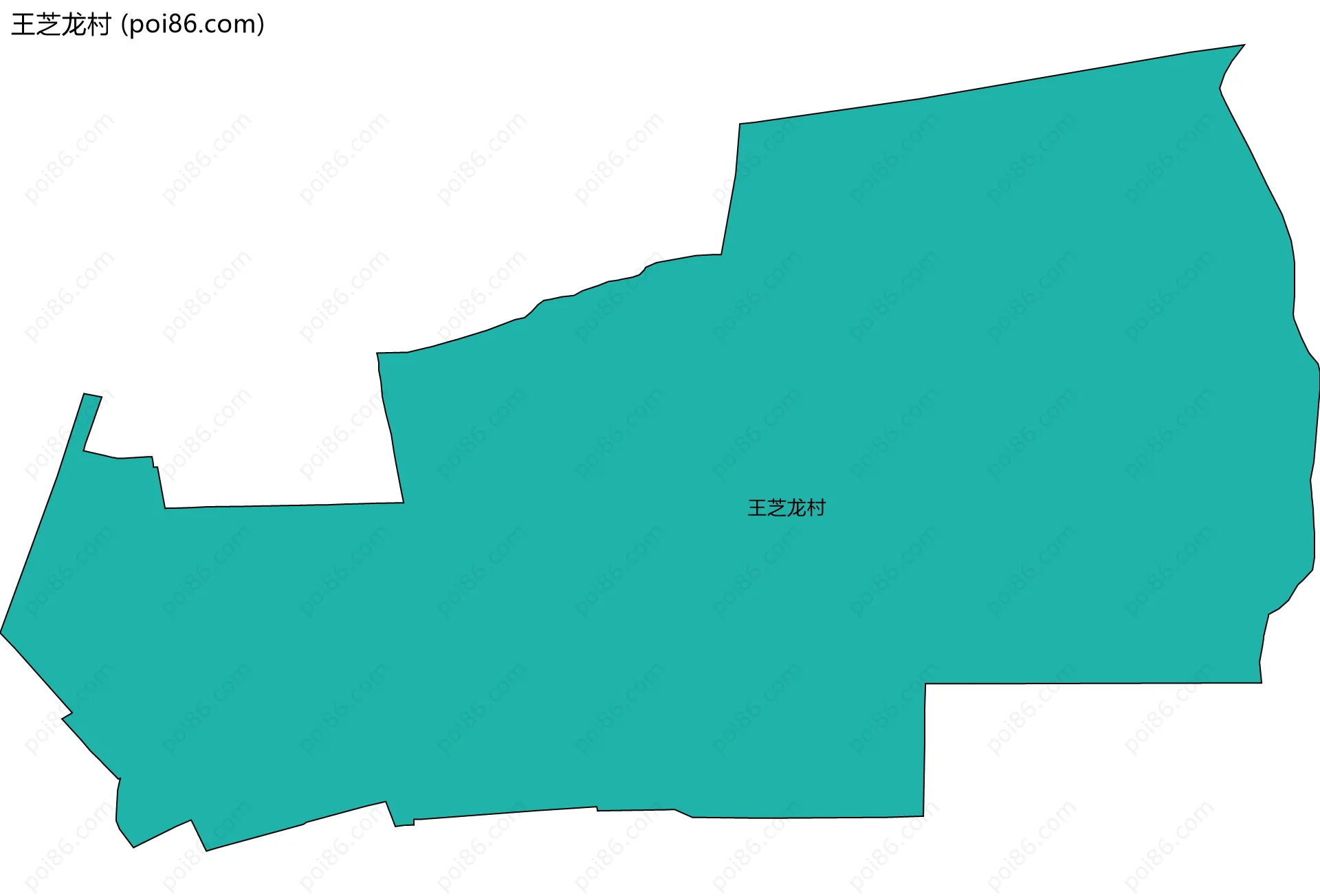王芝龙村边界地图