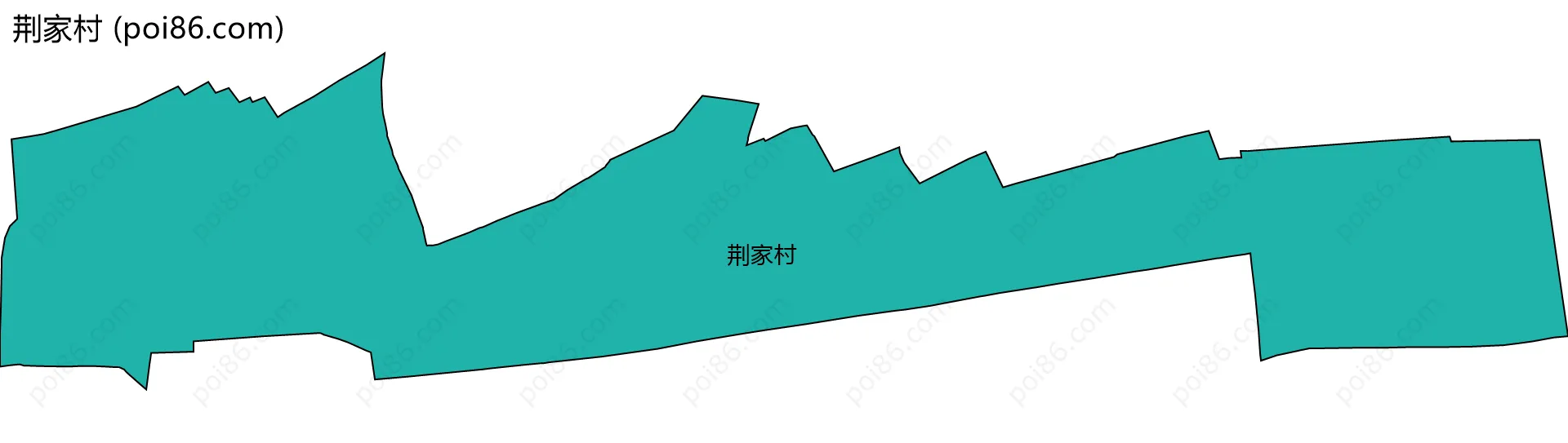 荆家村边界地图