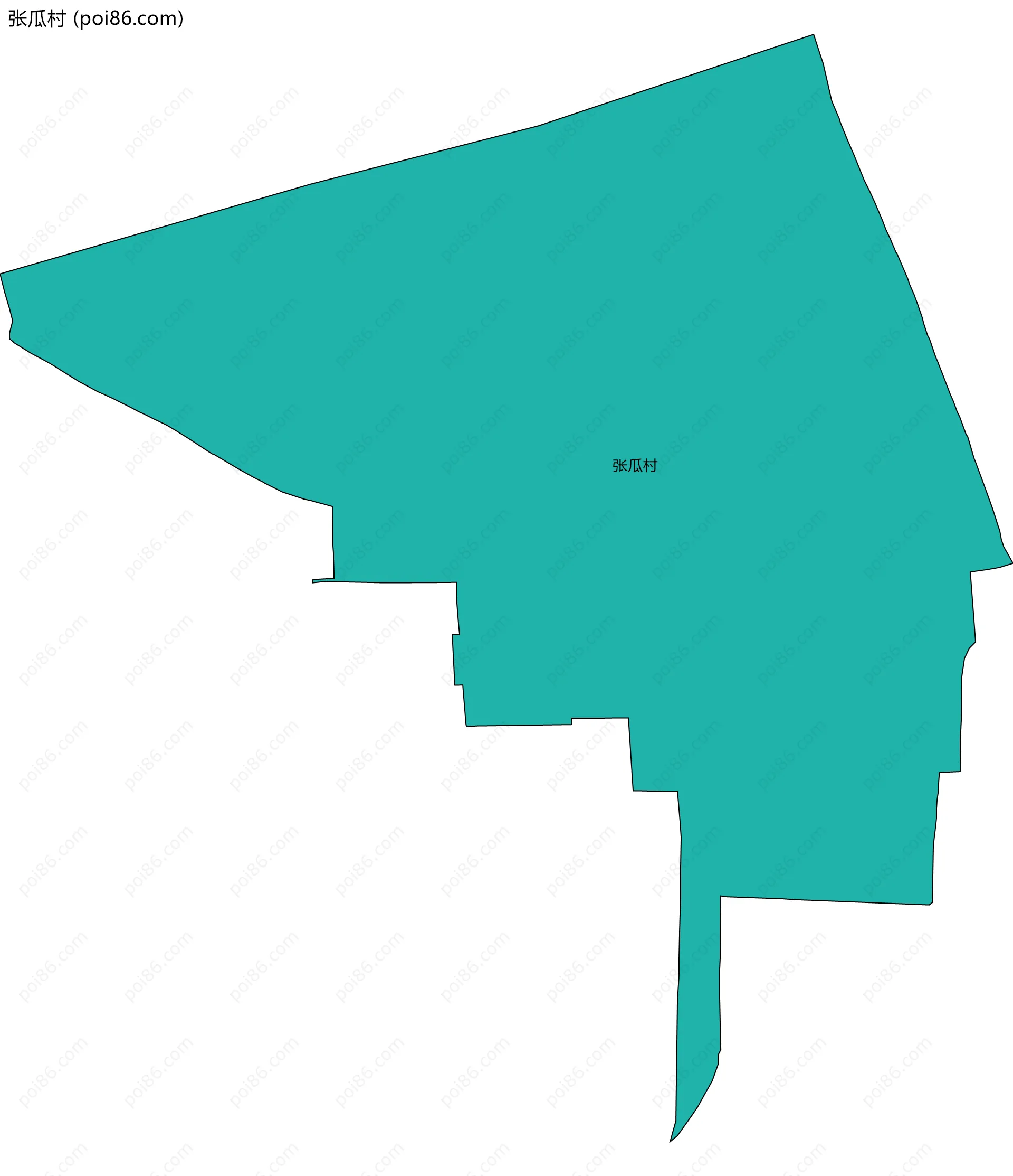张瓜村边界地图
