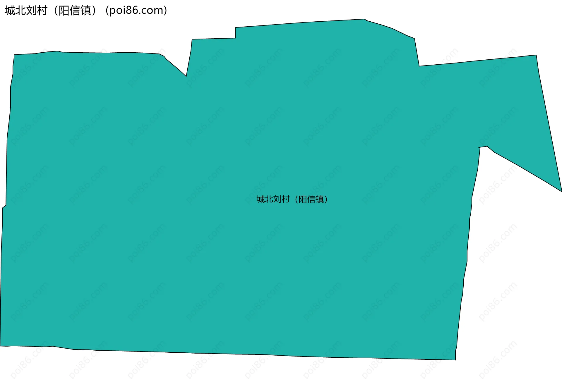 城北刘村（阳信镇）边界地图
