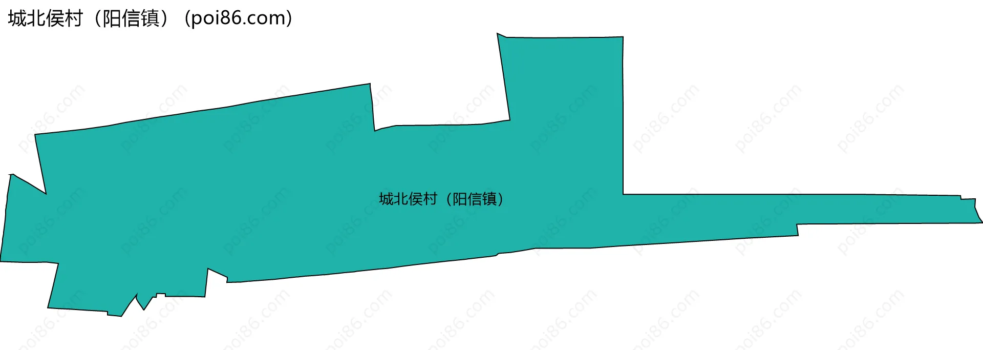 城北侯村（阳信镇）边界地图