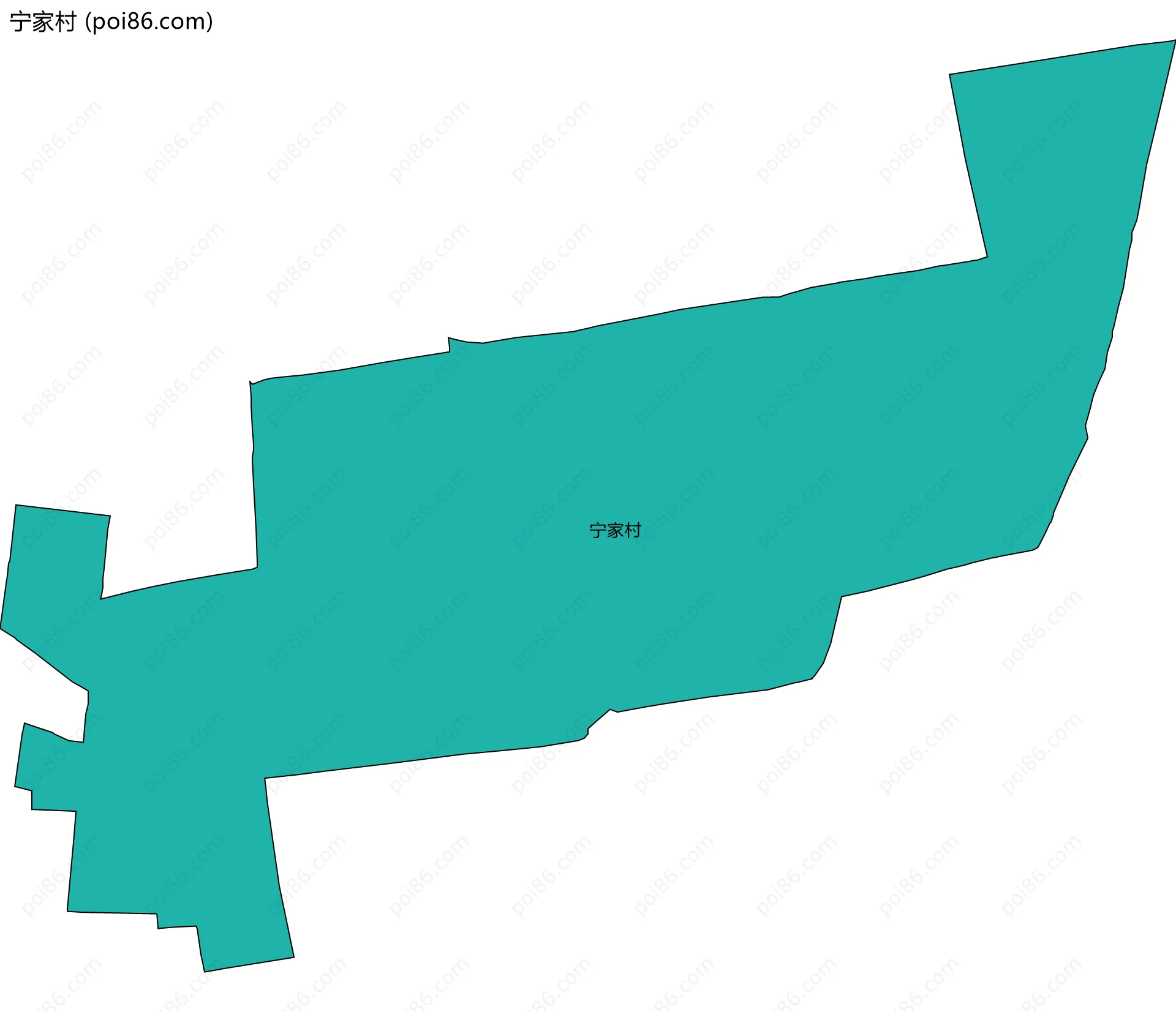 宁家村边界地图