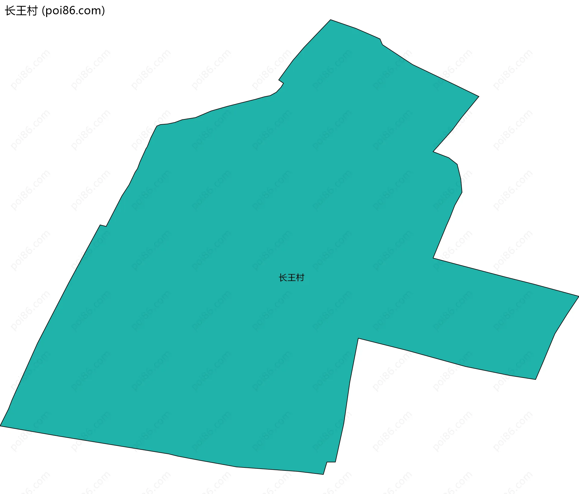 长王村边界地图