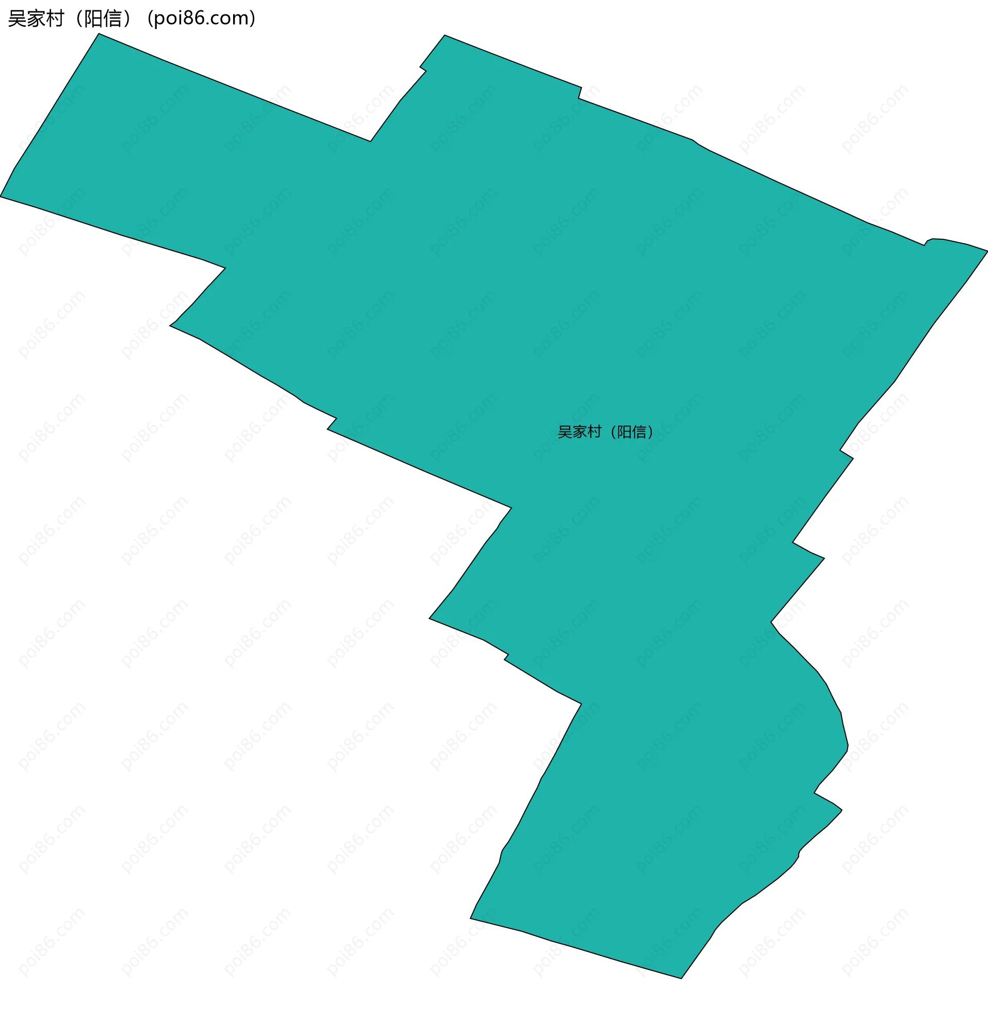 吴家村（阳信）边界地图