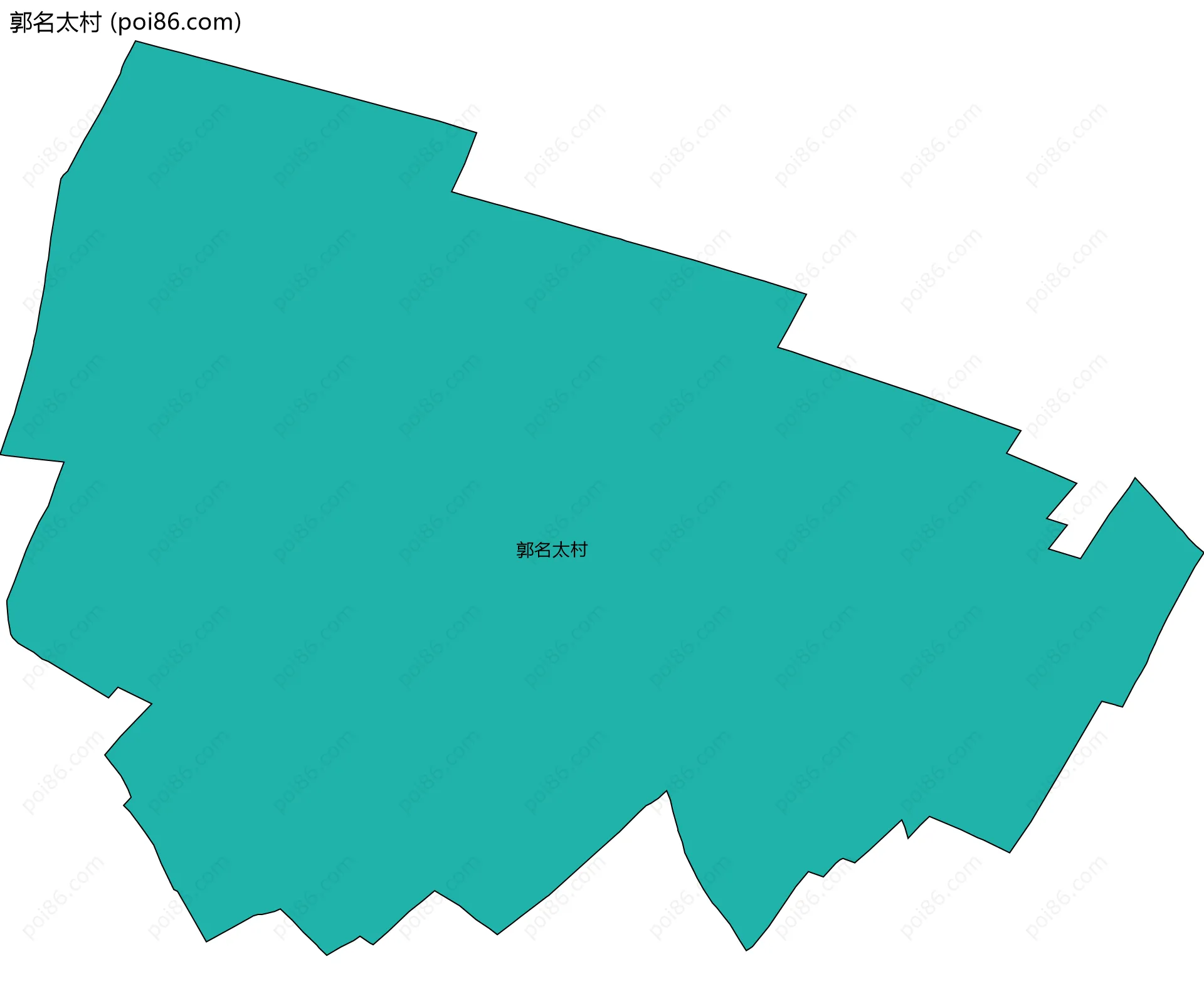 郭名太村边界地图