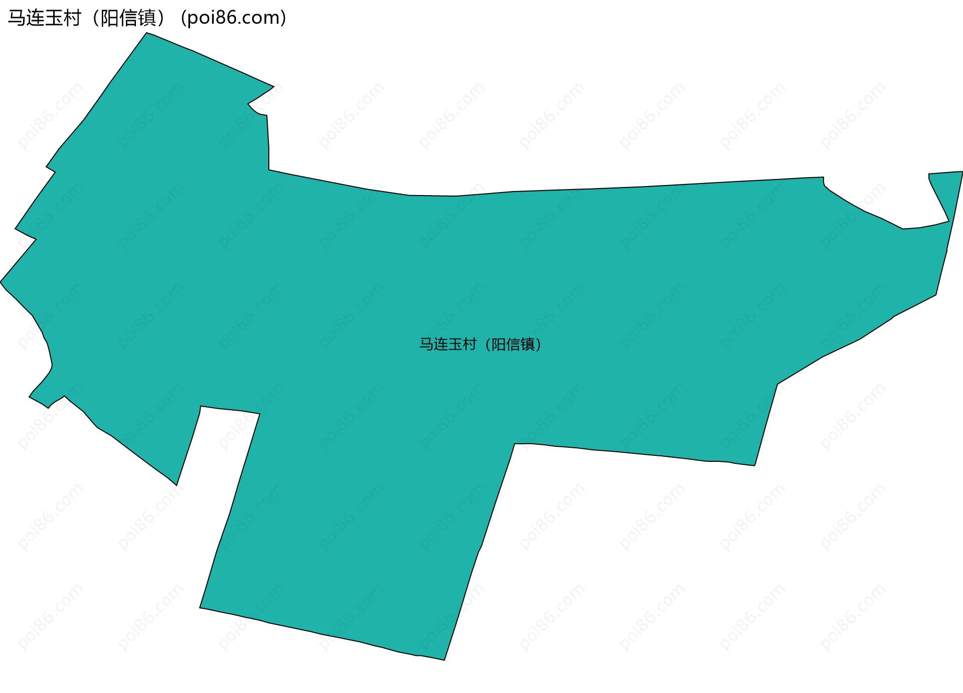 马连玉村（阳信镇）边界地图