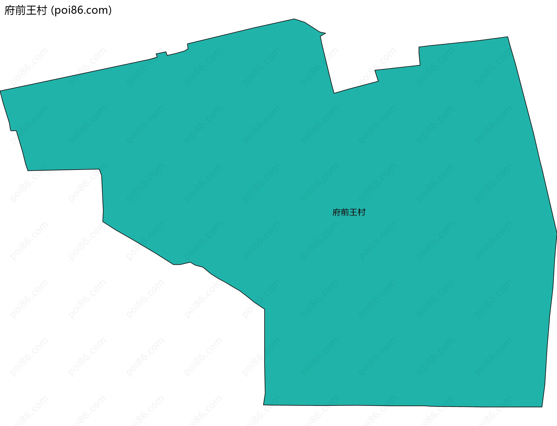 府前王村边界地图
