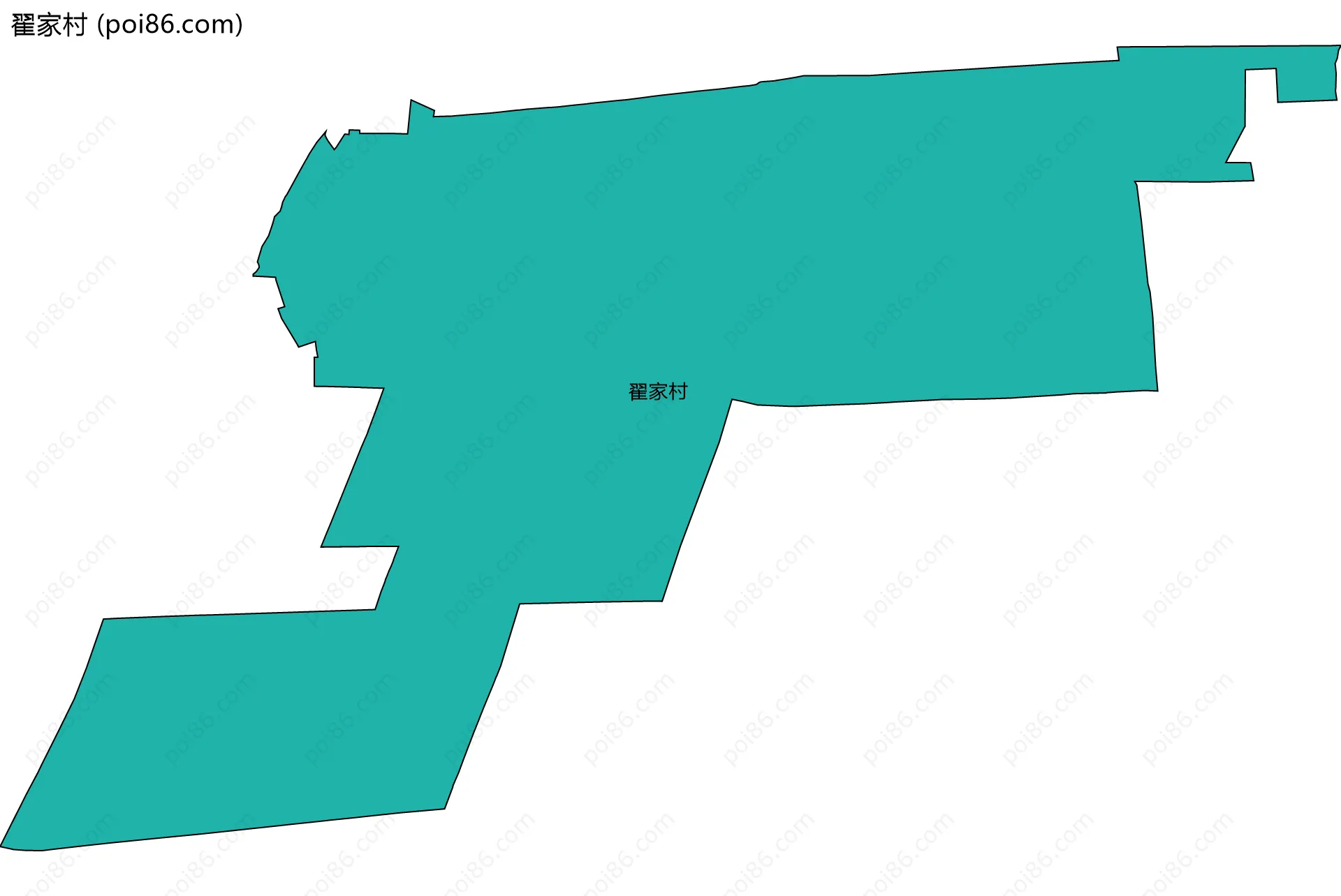 翟家村边界地图