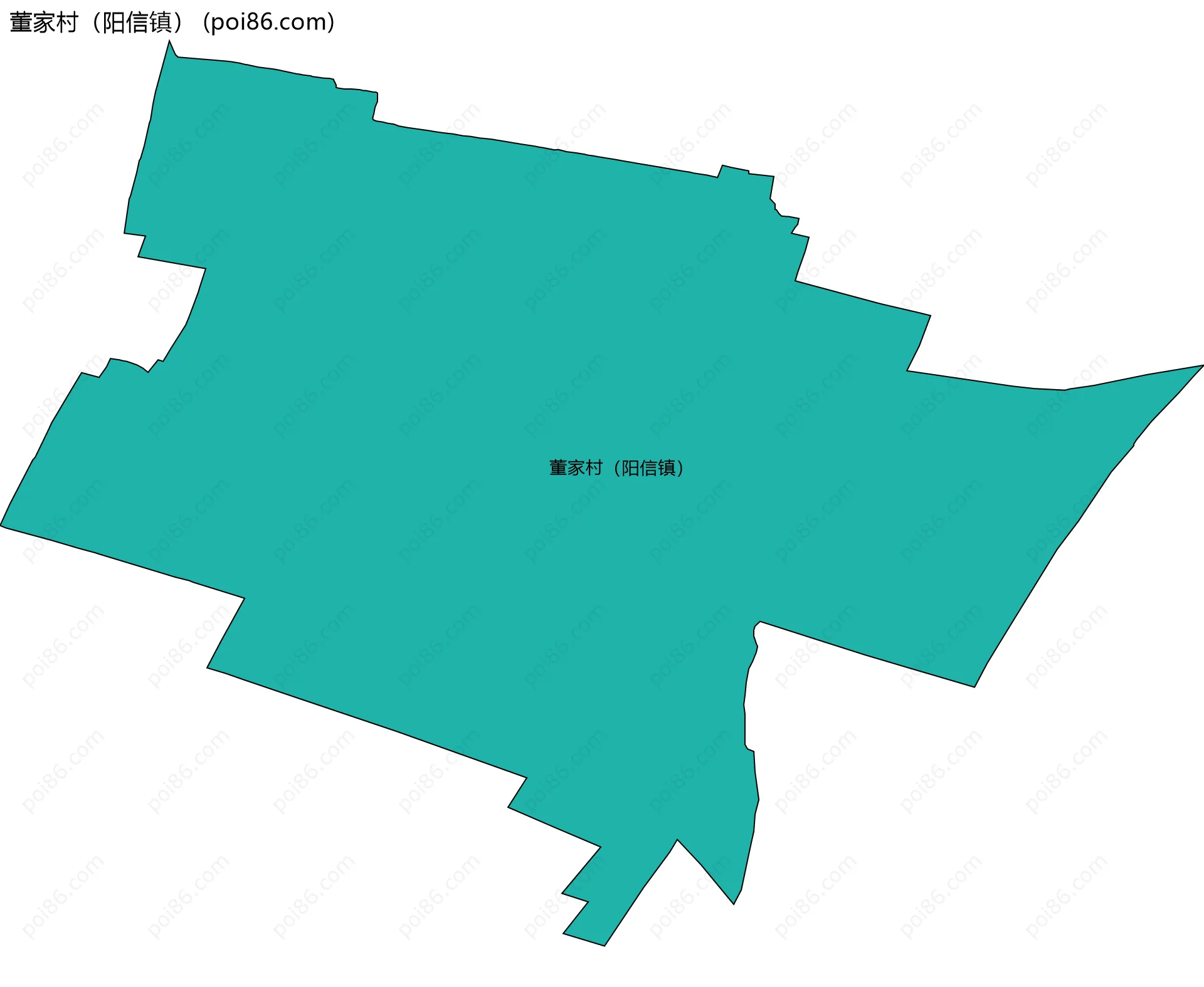 董家村（阳信镇）边界地图