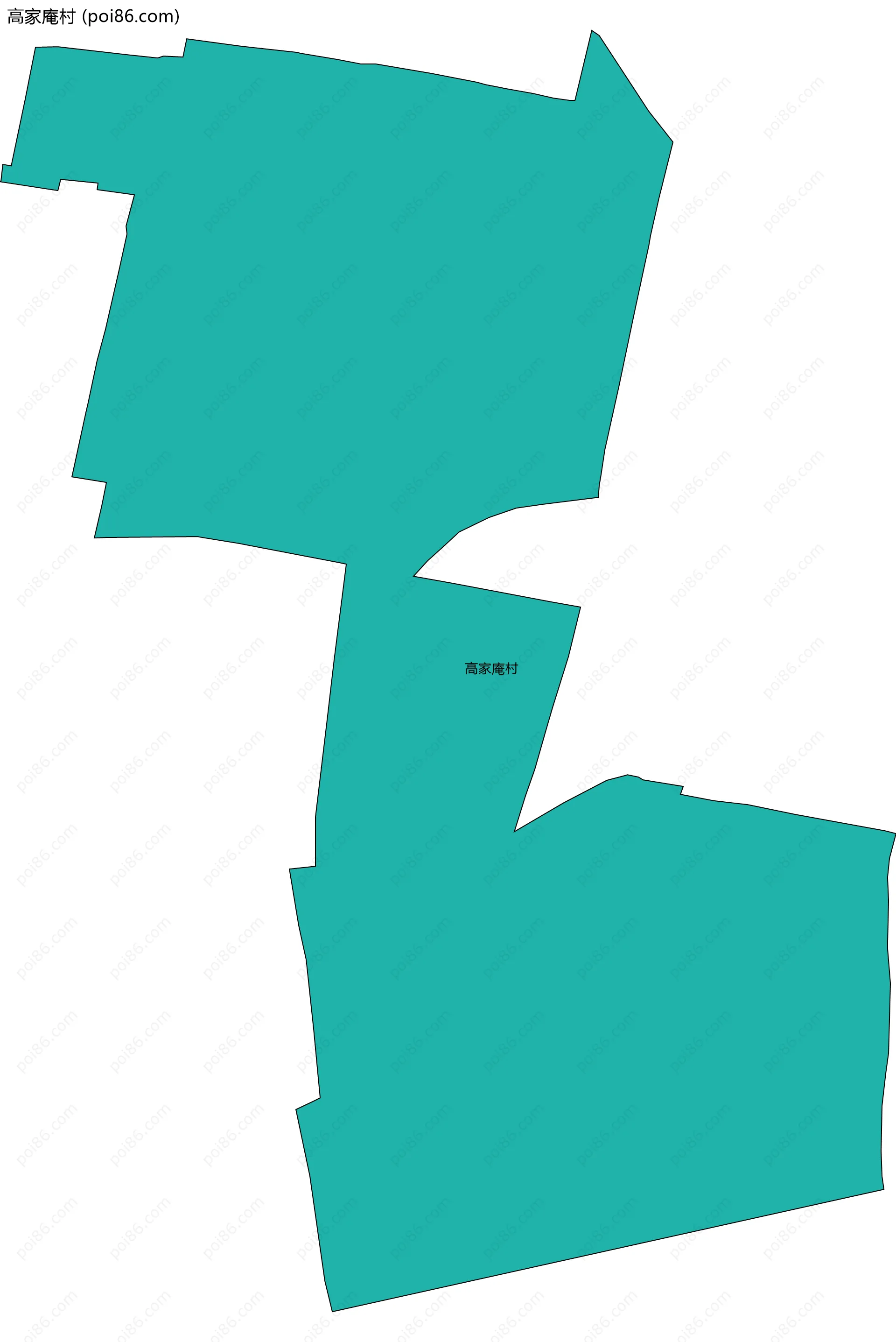 高家庵村边界地图