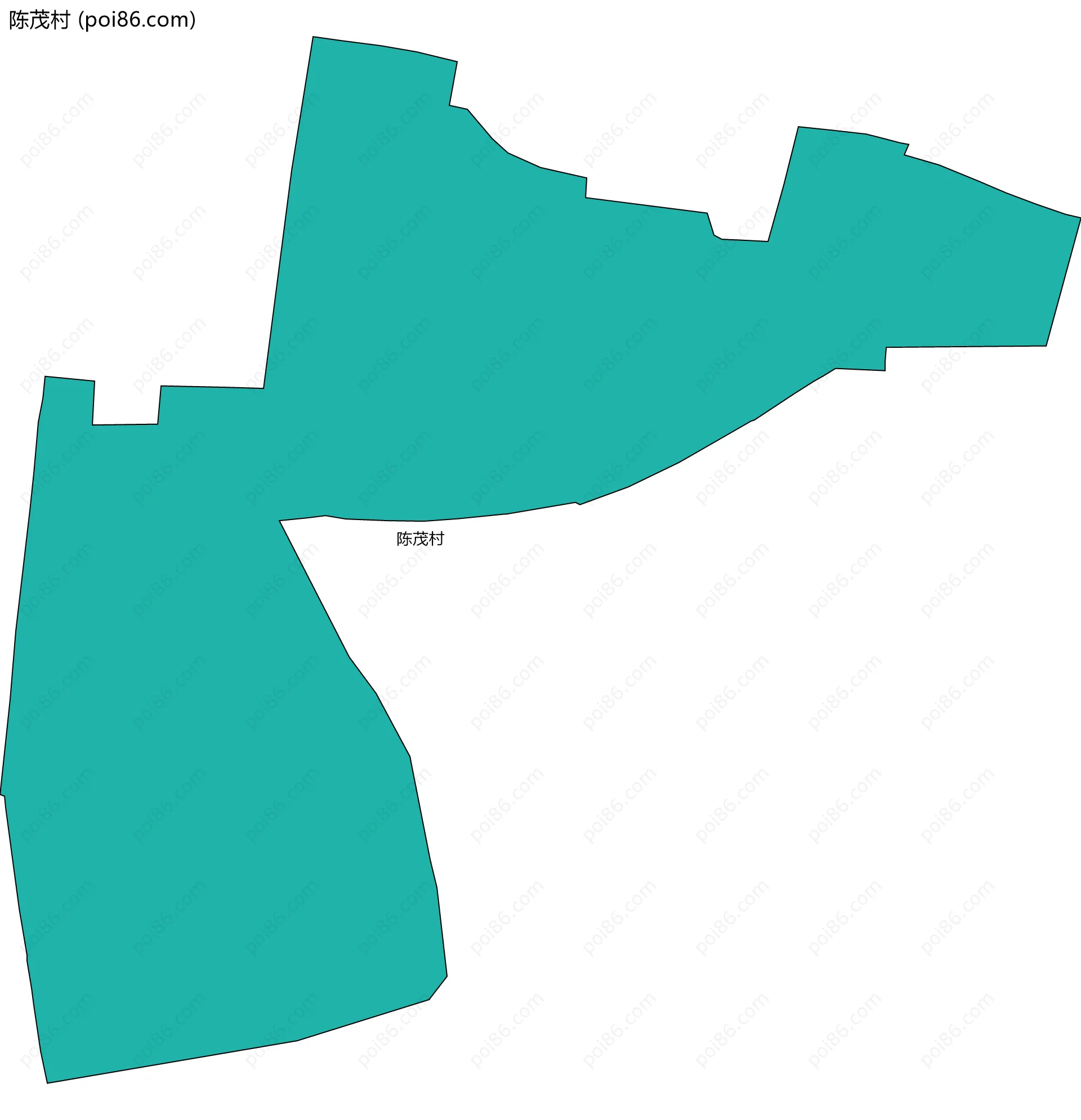 陈茂村边界地图