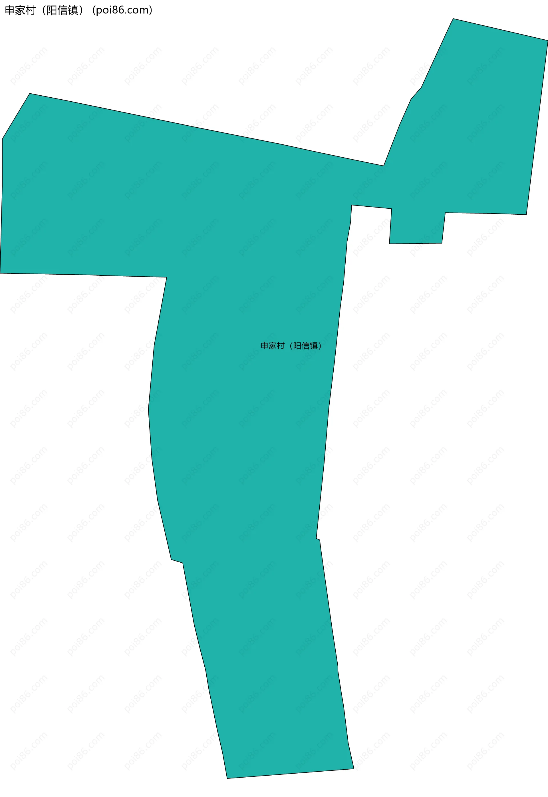 申家村（阳信镇）边界地图