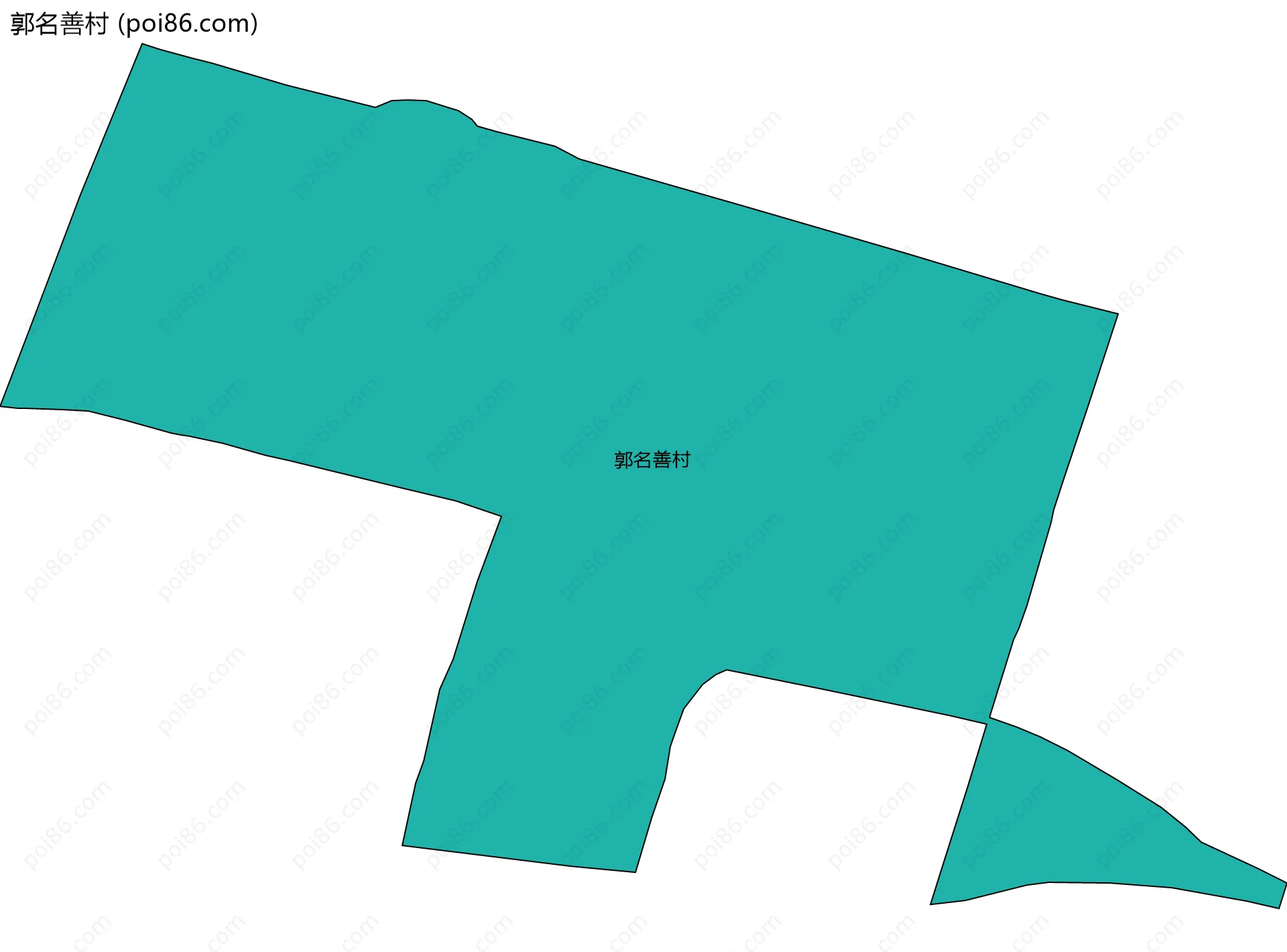 郭名善村边界地图