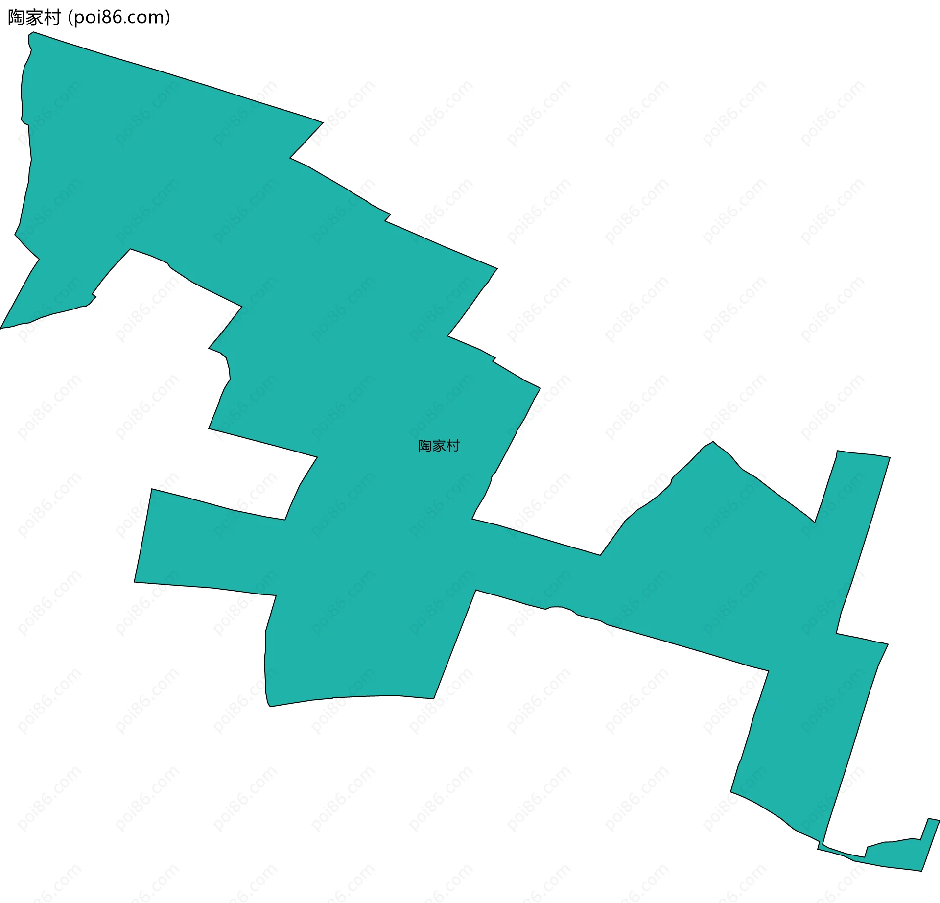 陶家村边界地图