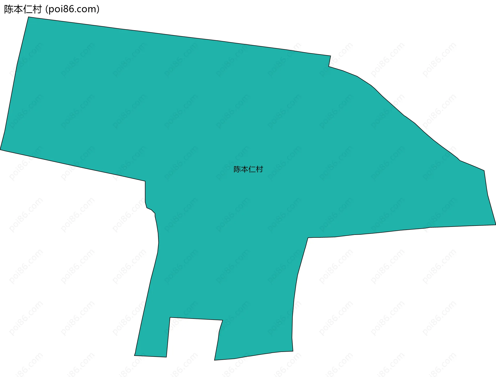 陈本仁村边界地图