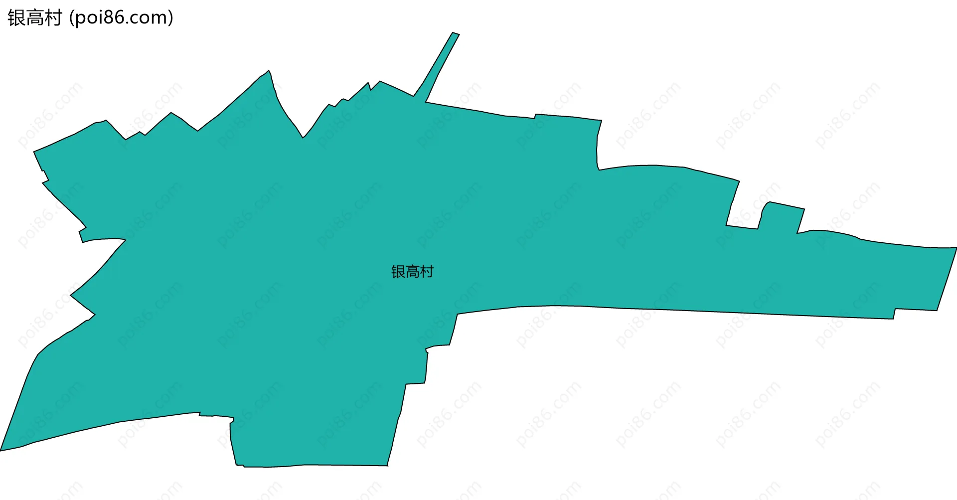 银高村边界地图