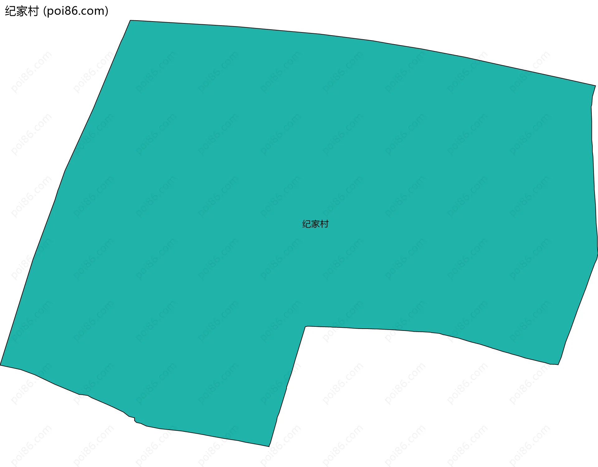 纪家村边界地图