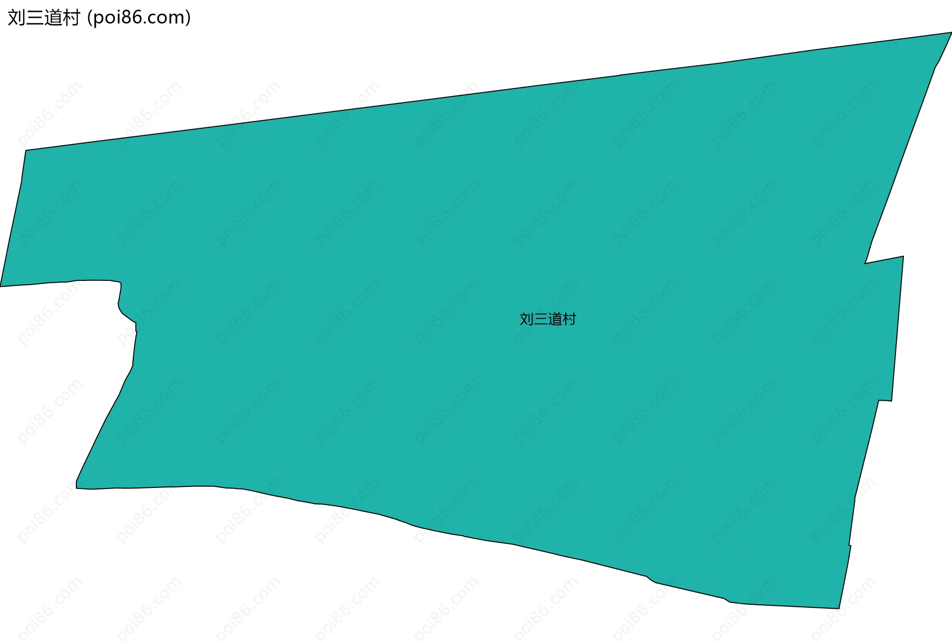 刘三道村边界地图