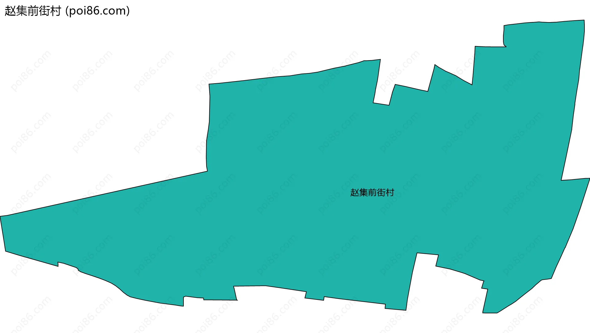 赵集前街村边界地图