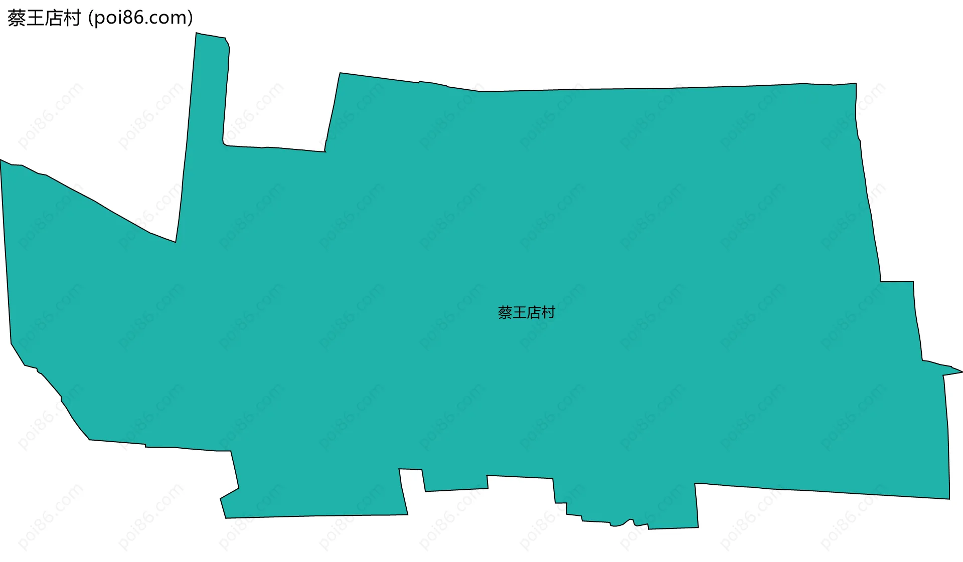 蔡王店村边界地图