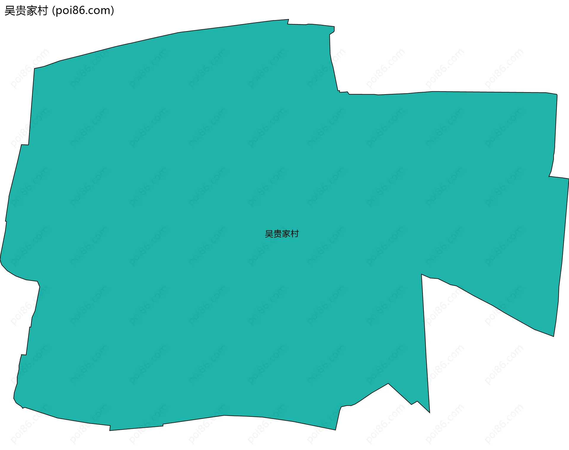 吴贵家村边界地图