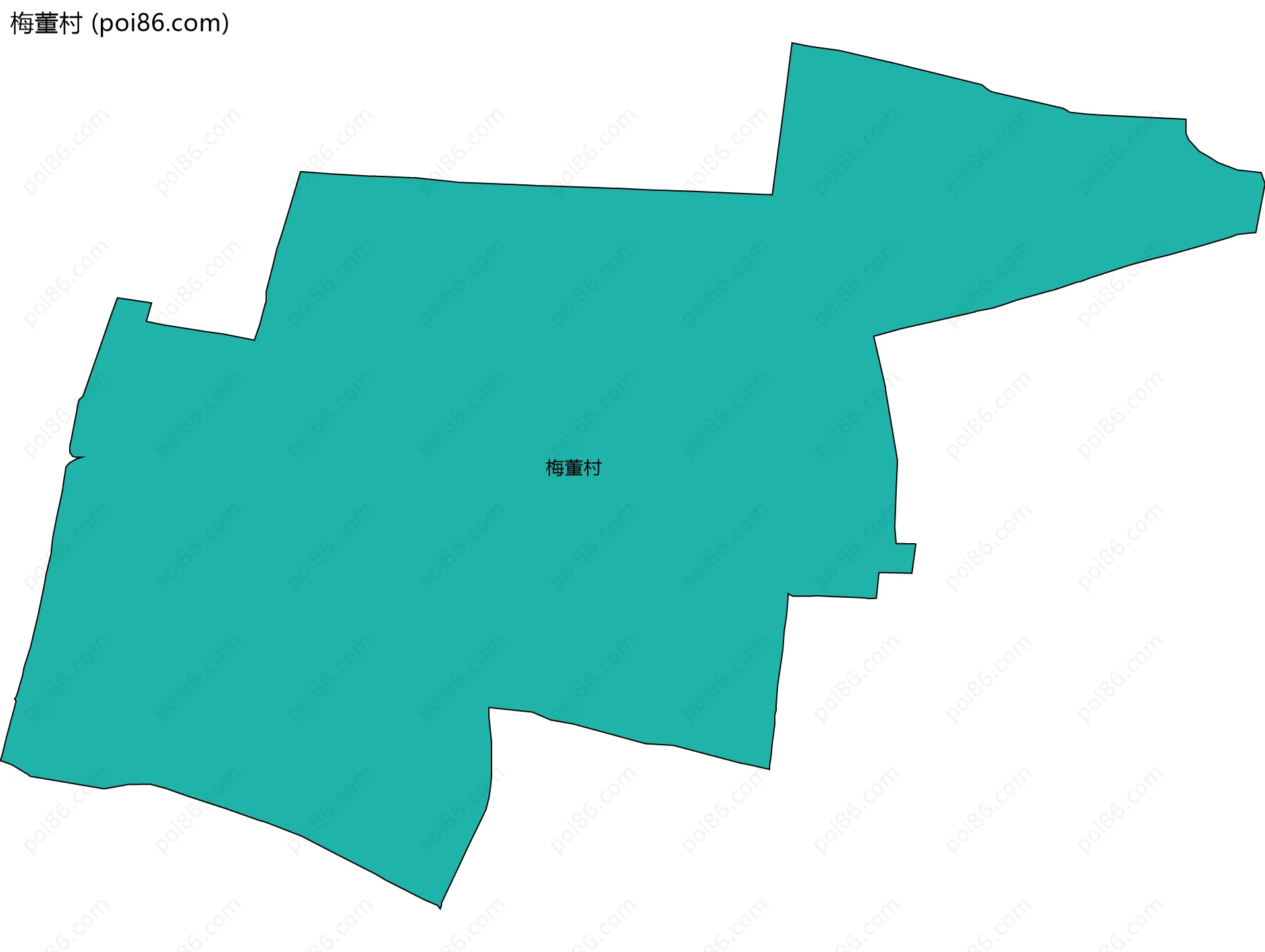 梅董村边界地图