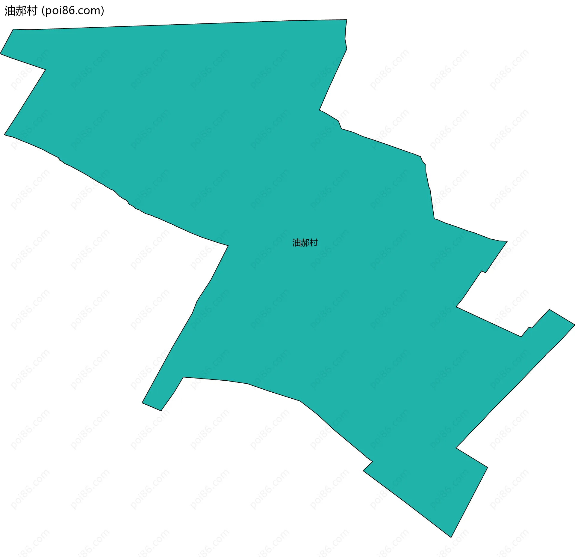 油郝村边界地图