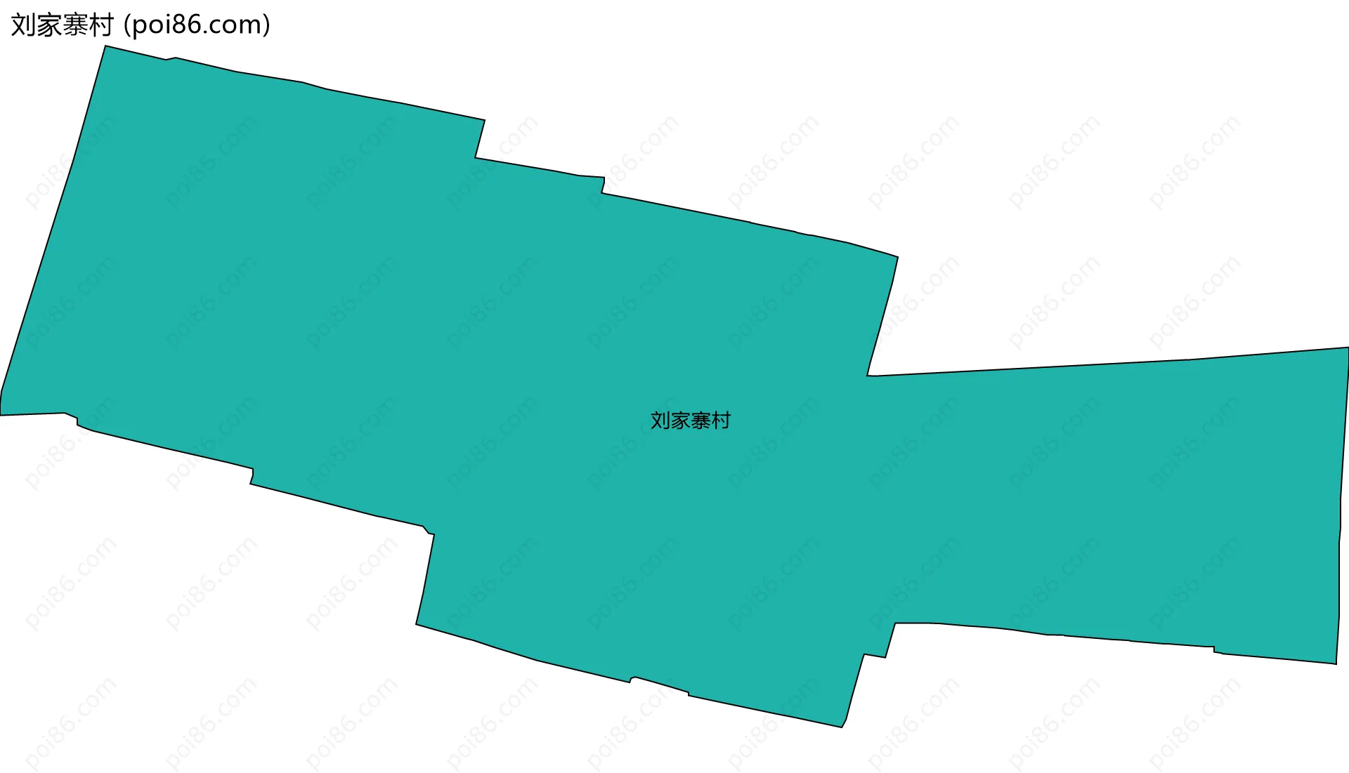 刘家寨村边界地图