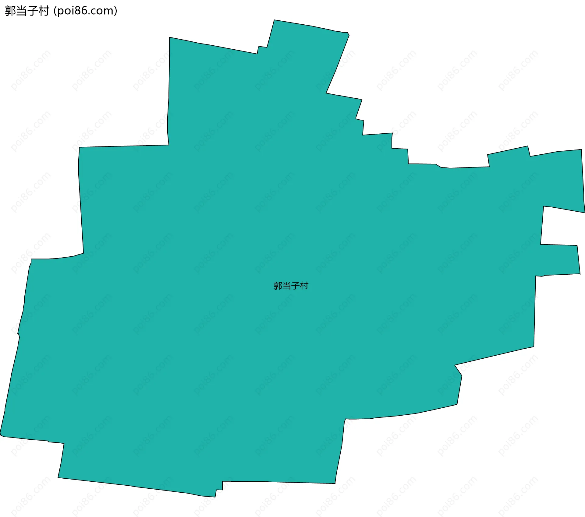 郭当子村边界地图